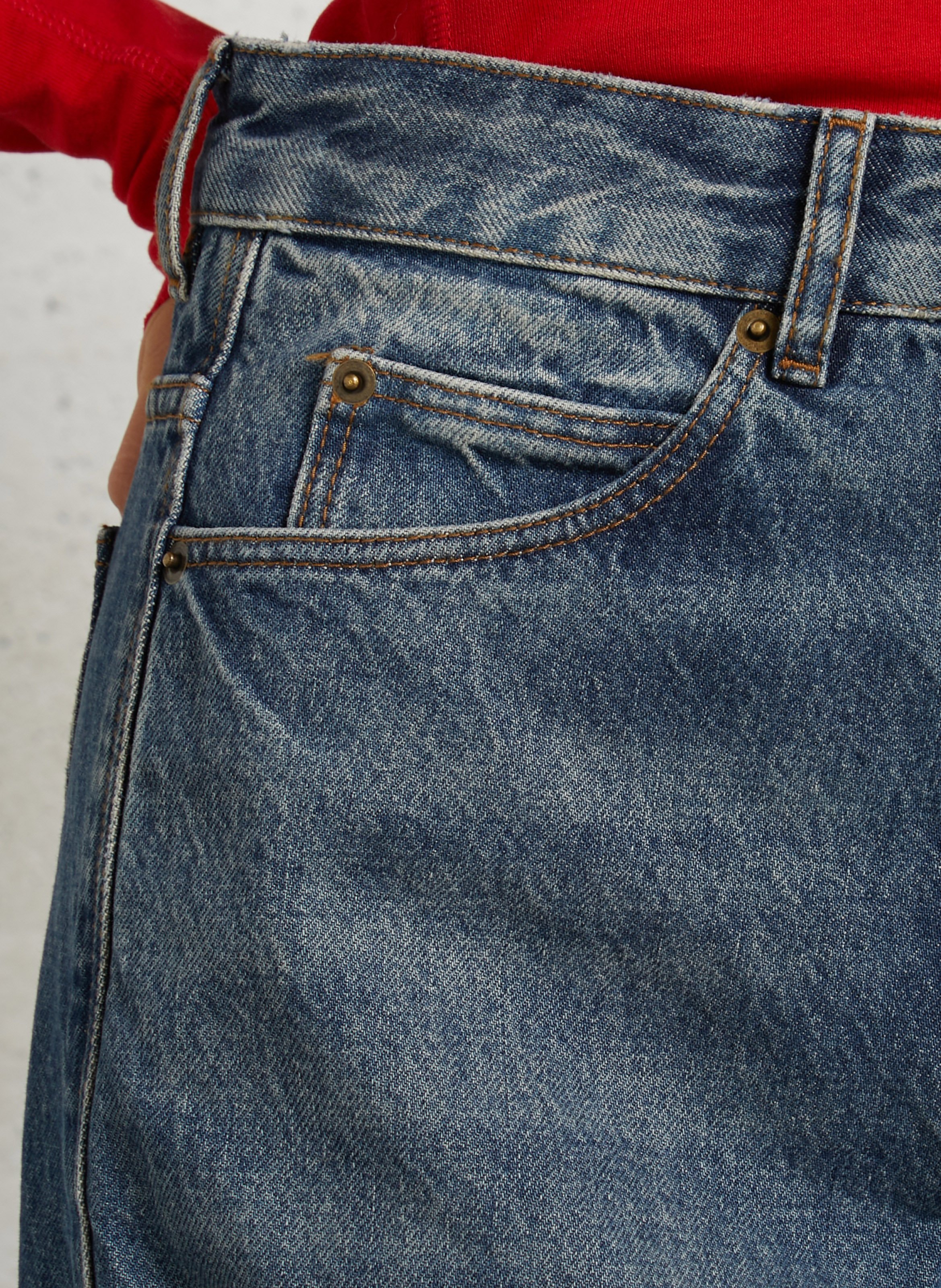 Jean barrel en coton SOEUR Bleu