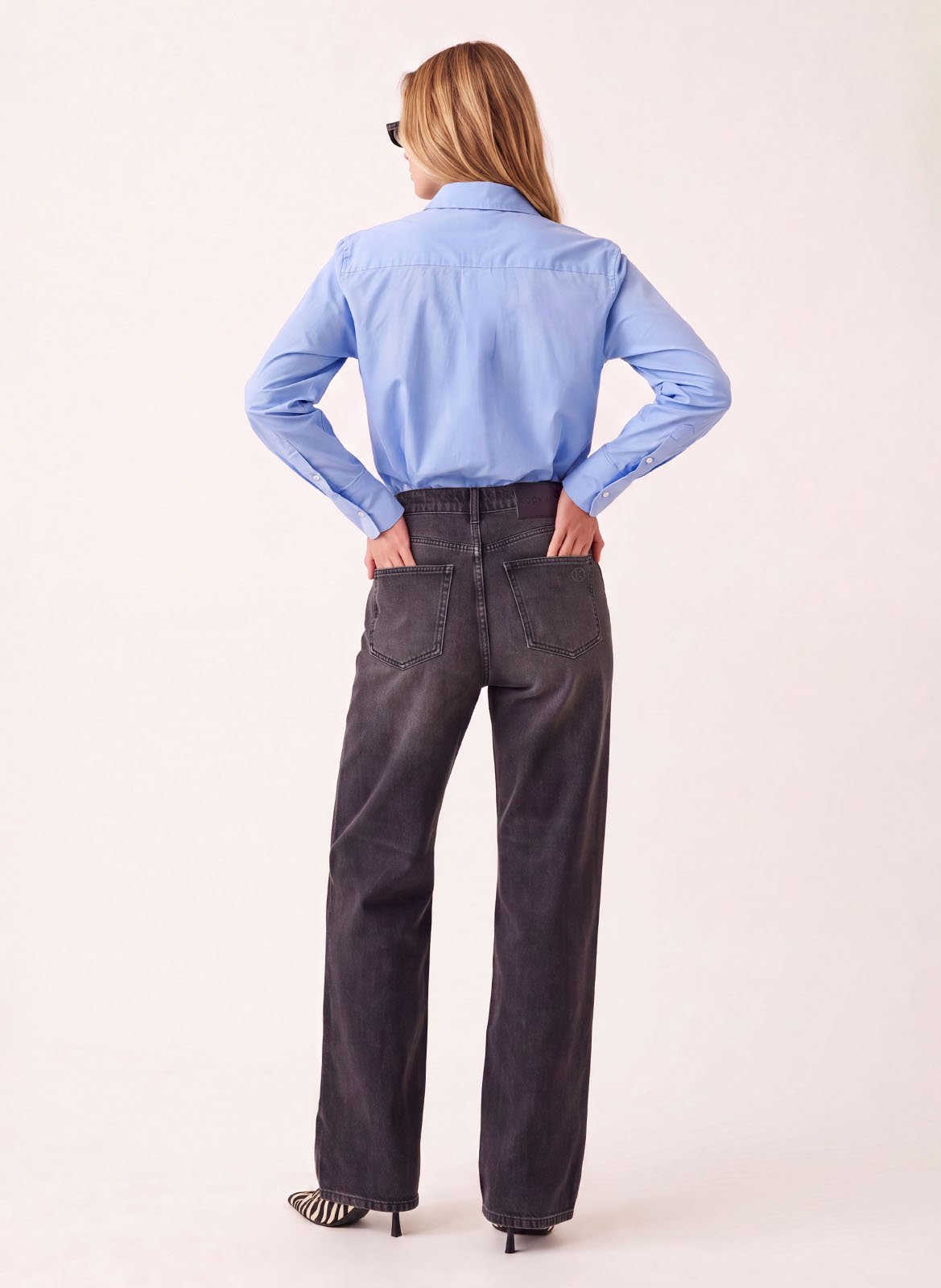 Straight Cut Jeans aus Baumwolle KOOKAI Schwarz