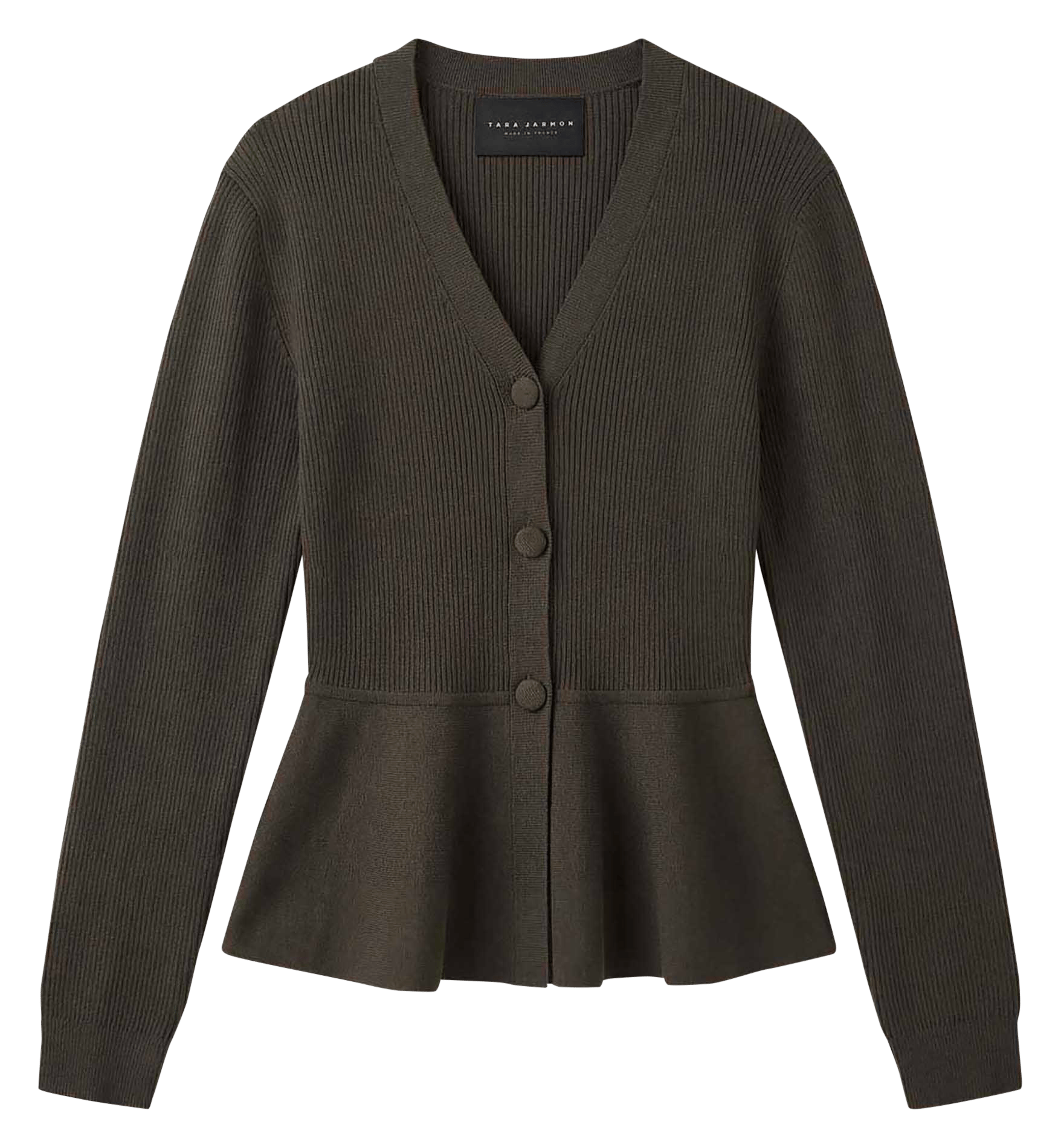 Effen getailleerd gilet met V-hals TARA JARMON Groen