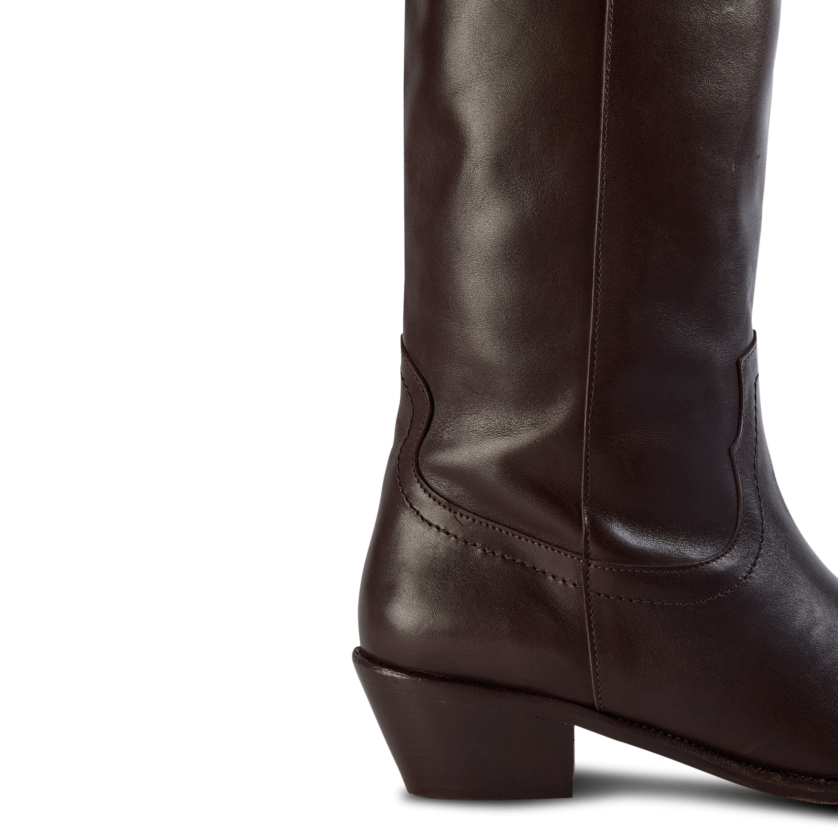 Bottes en cuir VANESSA BRUNO Marron