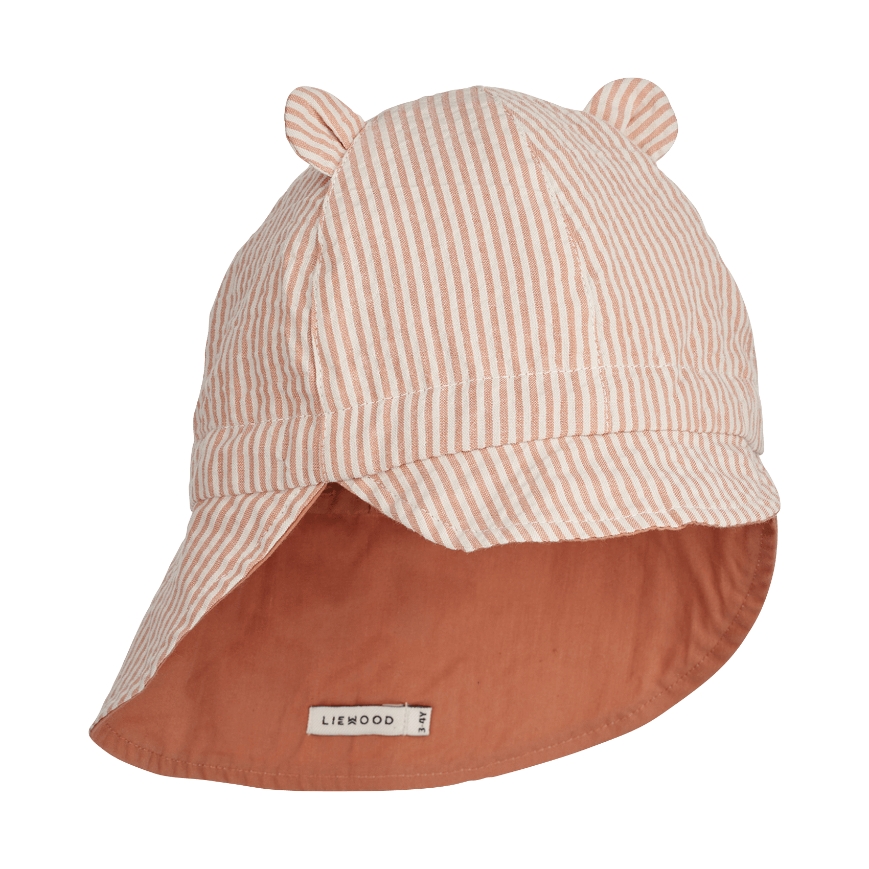Gestreept, katoenen zonnehoedje RozeLIEWOOD