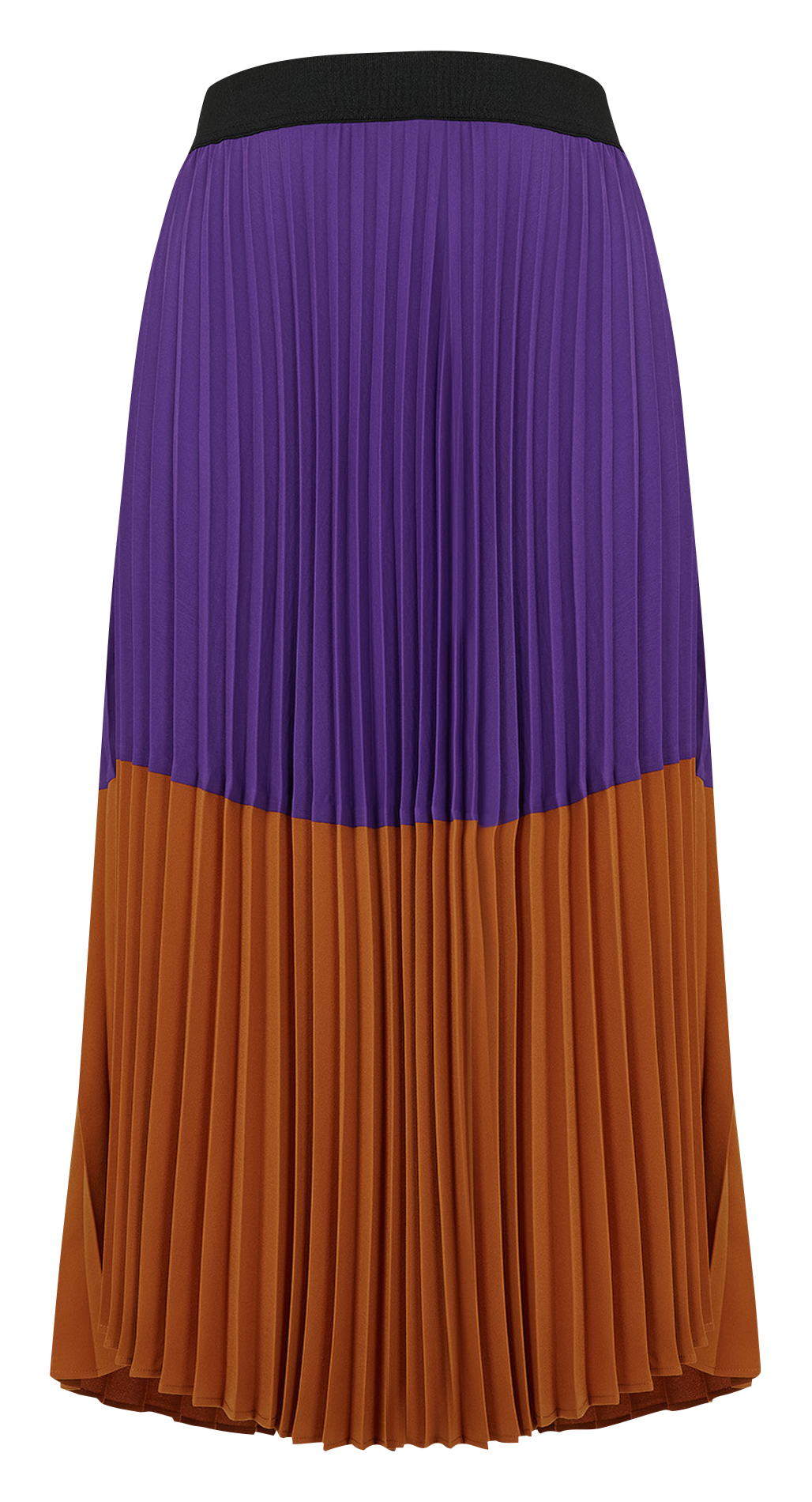 Jupe longue bicolore plissée  MAT FASHION Violet