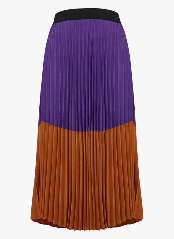 Gonna plissettata viola discount