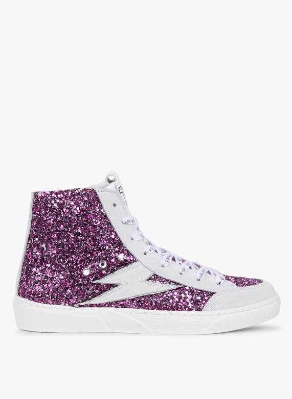 Basket rose paillette femme on sale