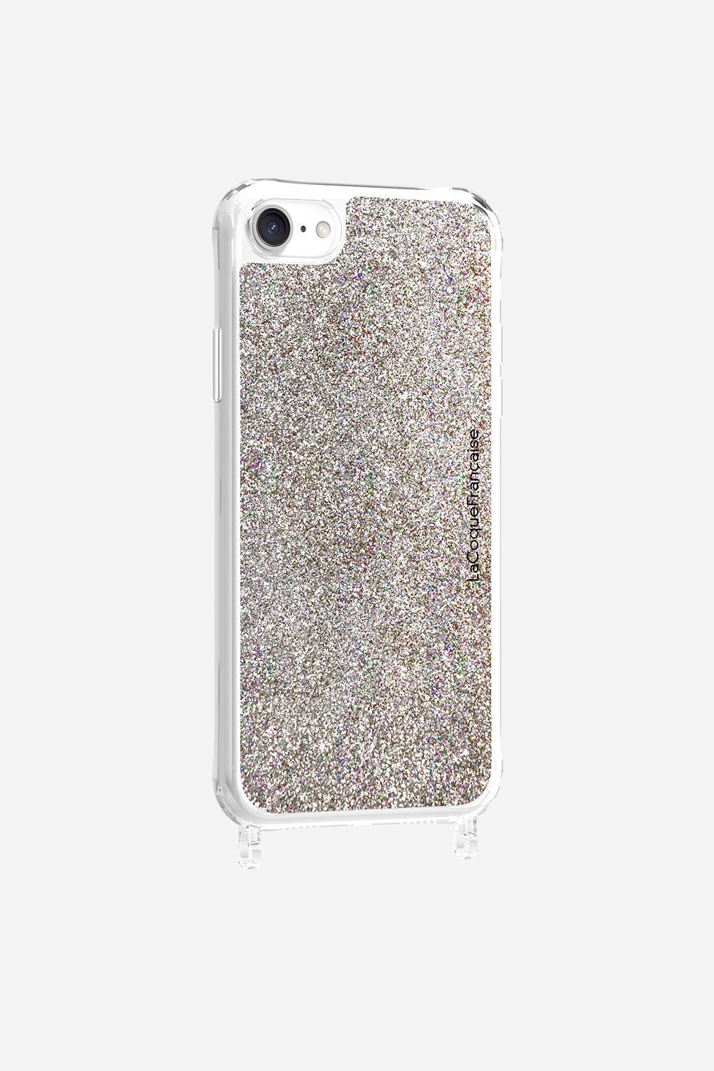 Glitter phone case with rings for iPhone 7/8/SE 2020 LA COQUE FRANCAISE Multicolored