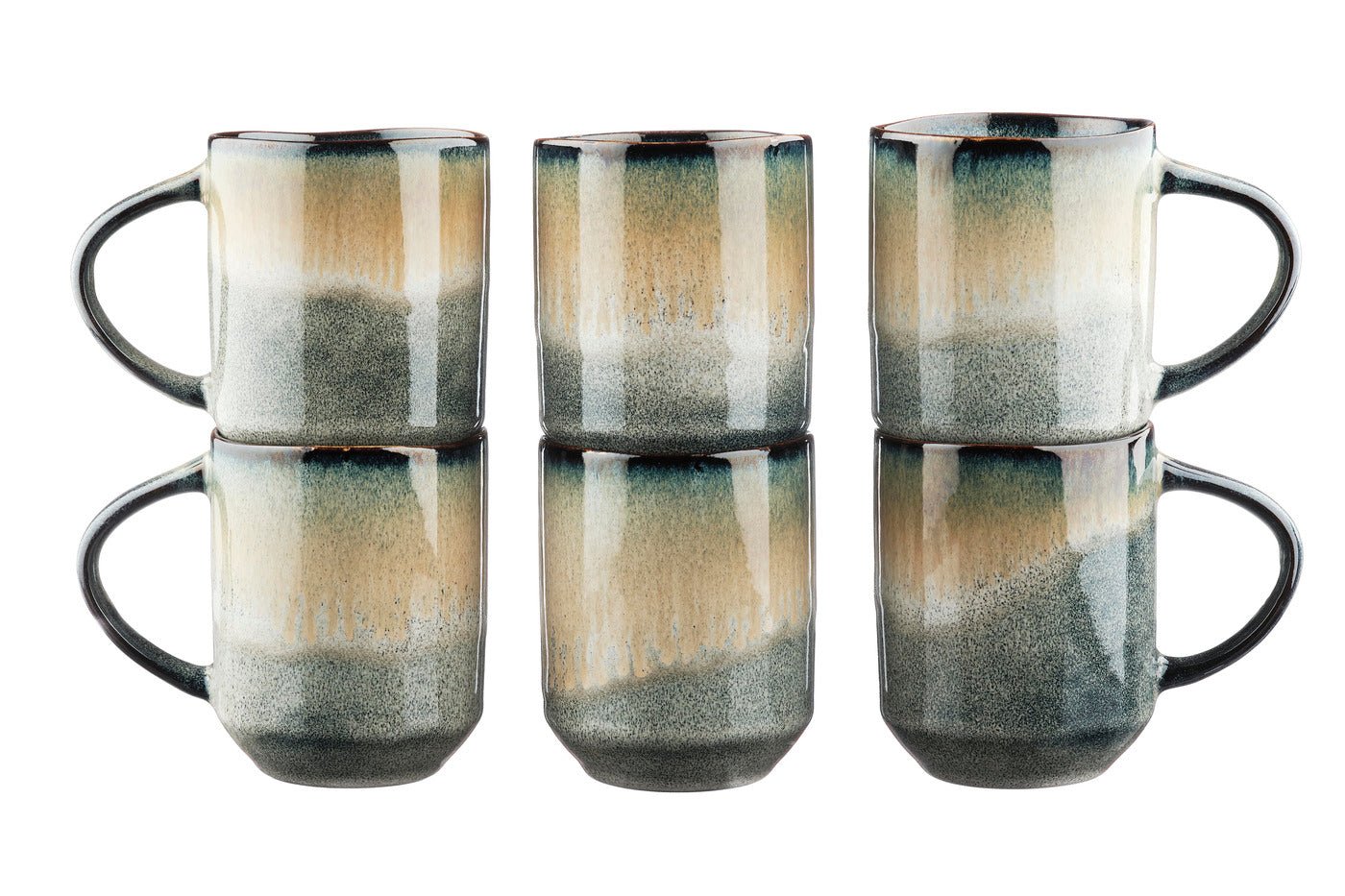 Mug genesis 40cl - 6 pièces - terre BJORN Gris