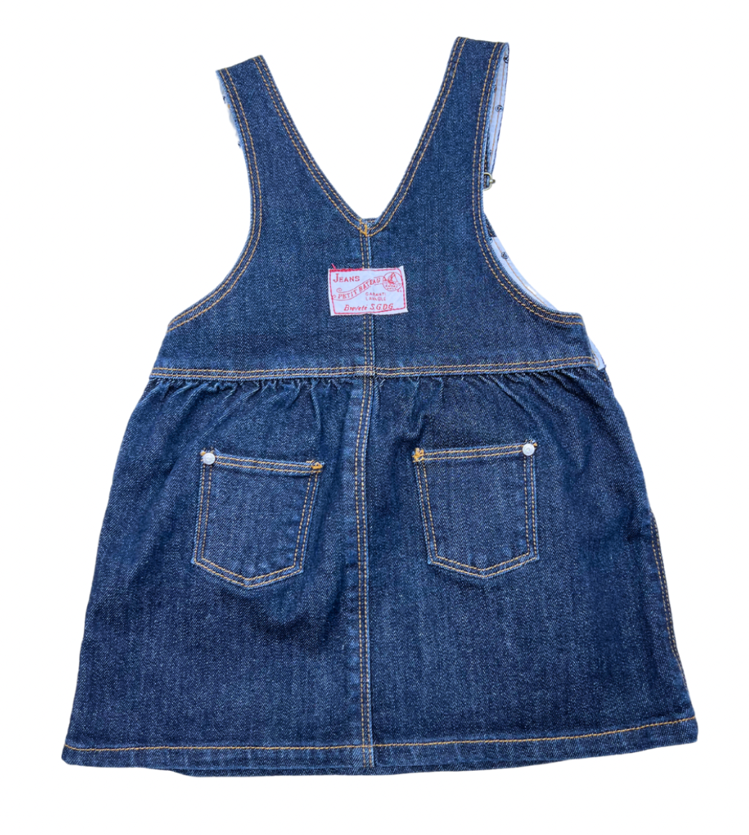 Blue baby dress - 18 months PETIT BATEAU - Seconde Main Blue