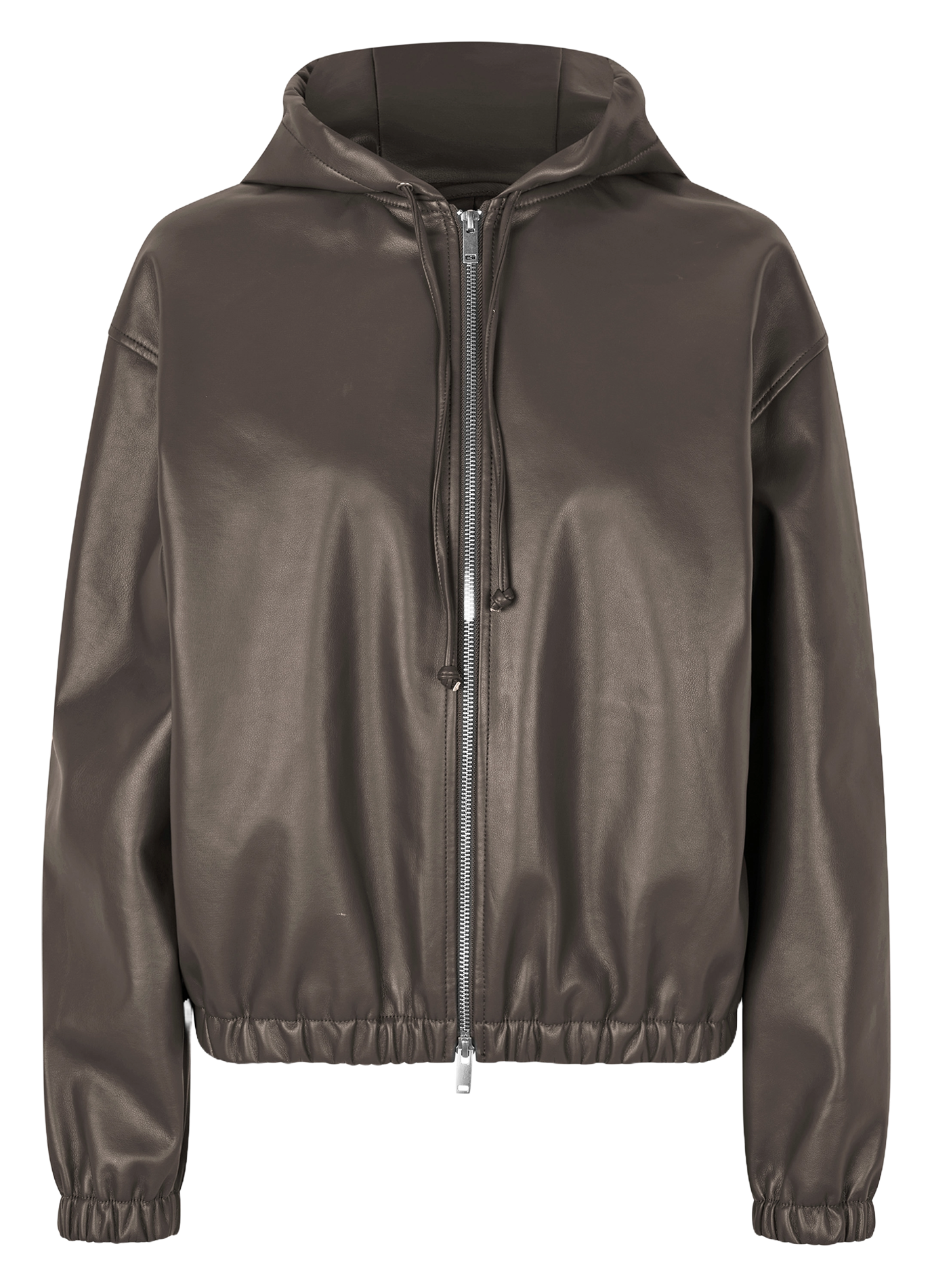 Leren jack met capuchon SAMSOE SAMSOE Beige