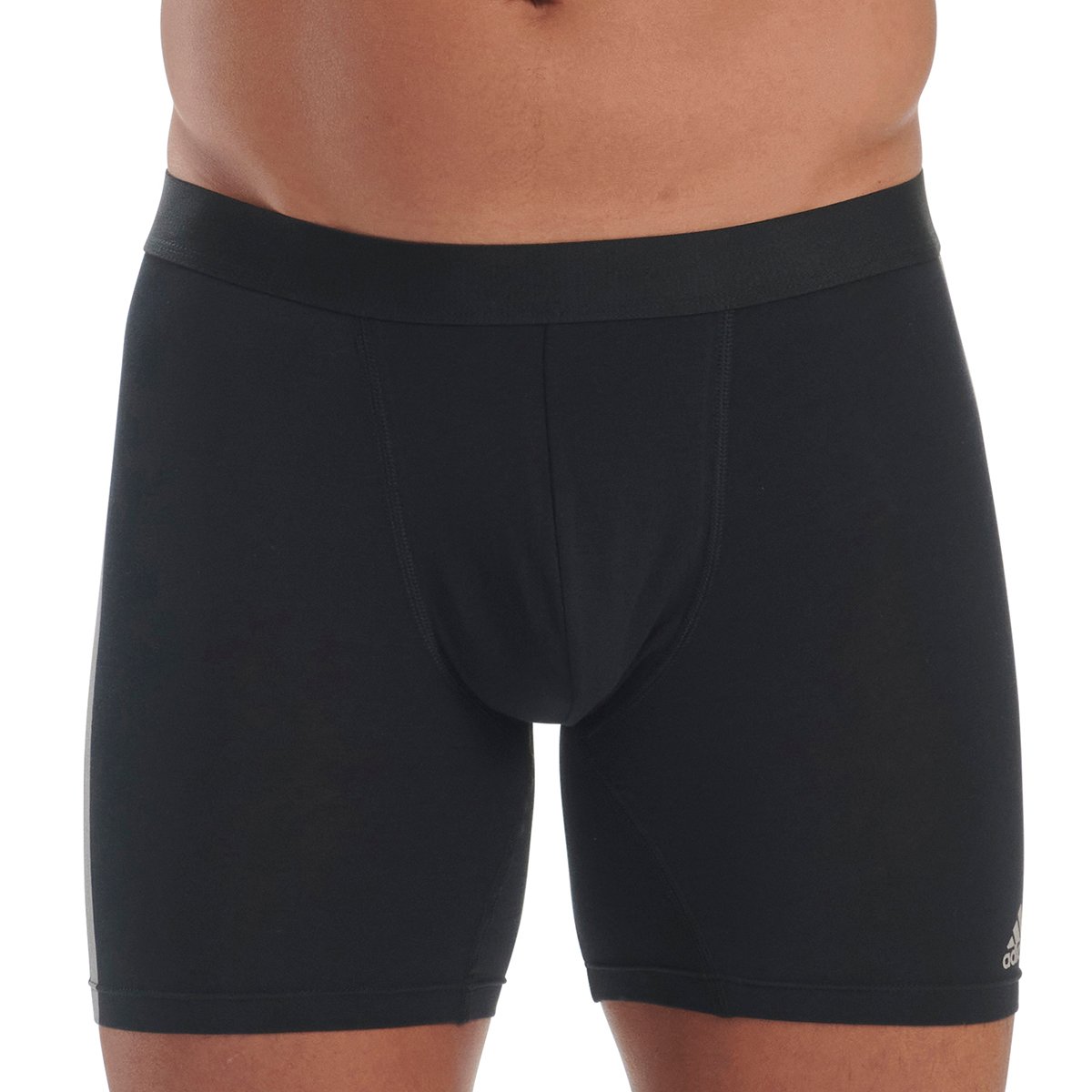 Active flex cotton 3-stripe boxer shorts, pack of 3 ADIDAS UNDERWEAR Black