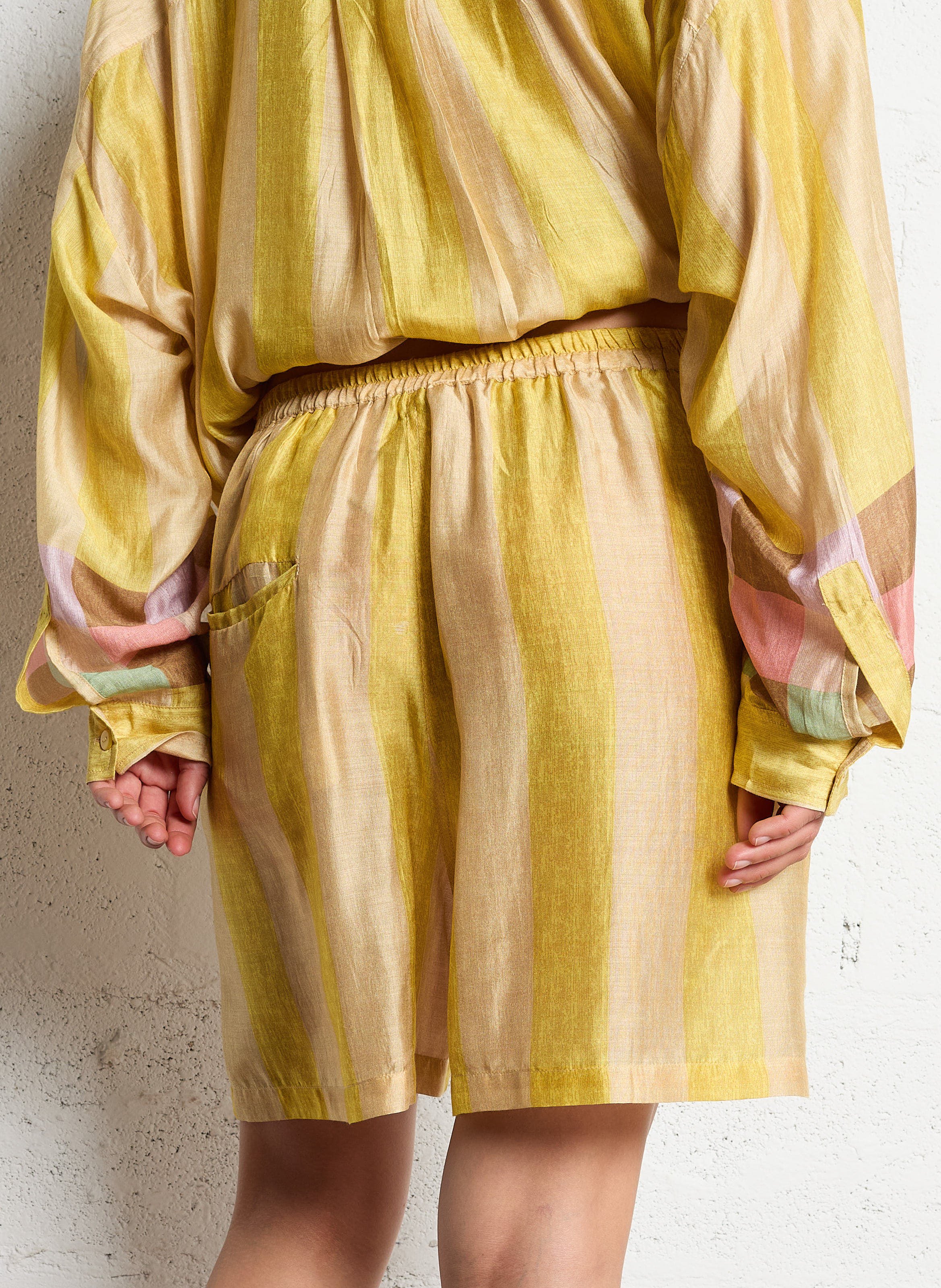 Short large fluide Multicolore