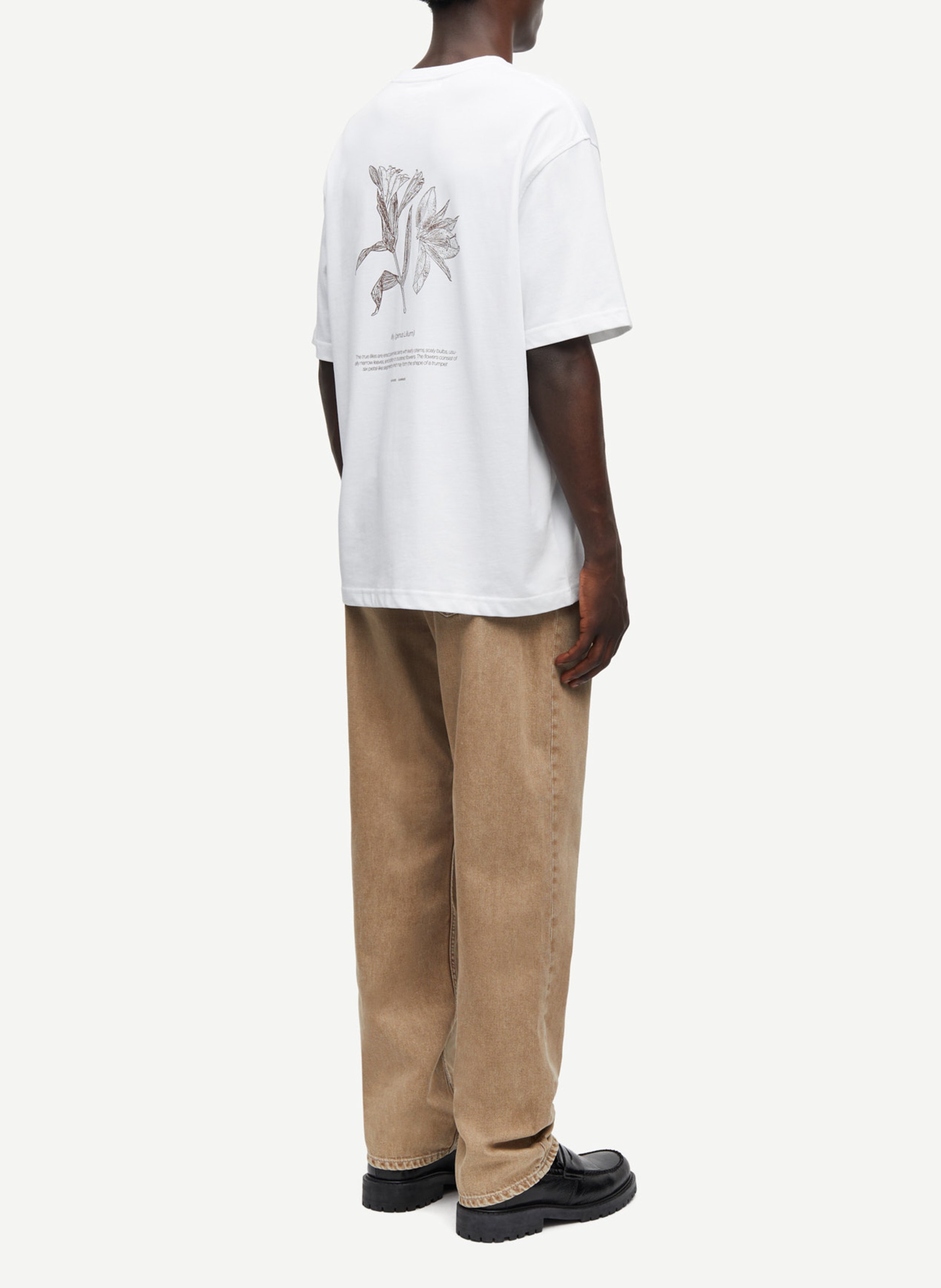 Tee-shirt droit en coton bio imprimé SAMSOE SAMSOE Multicolore