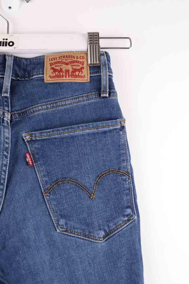 Cotton skinny jeans LEVI'S - Seconde main Blue