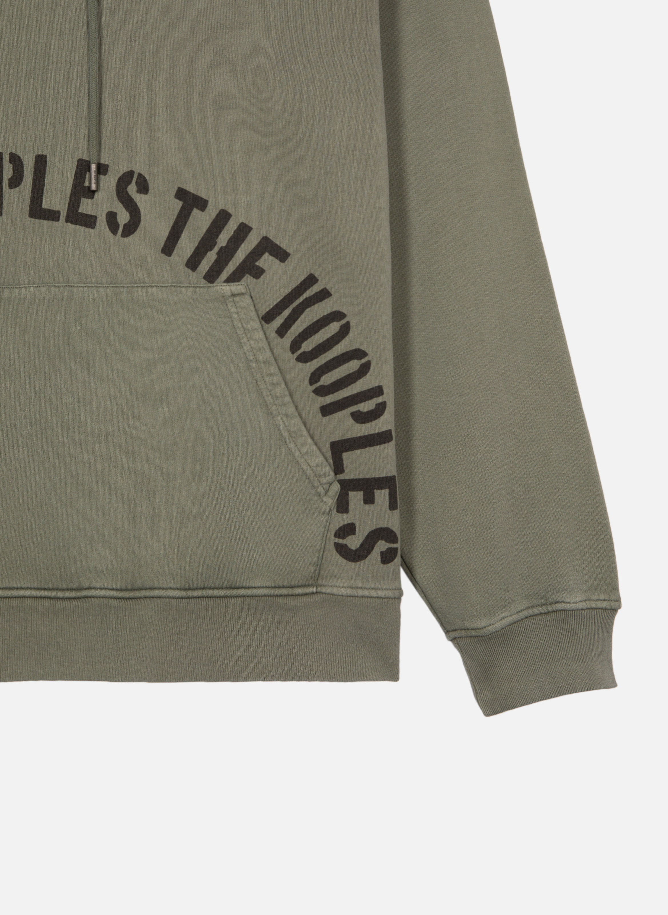 Sweatshirt à capuche avec sérigraphie THE KOOPLES Vert