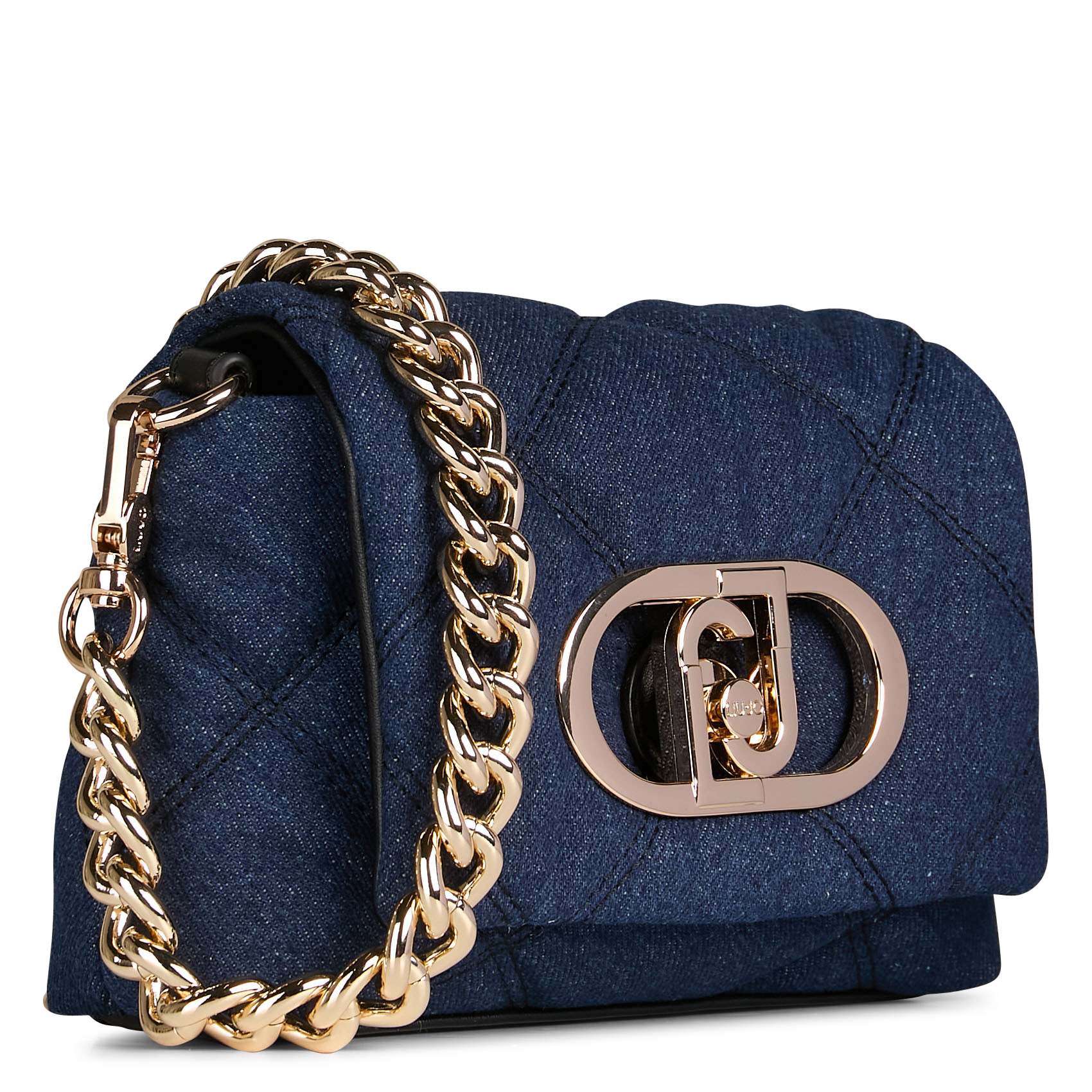 Sac bandoulière en denim de coton mélangé LIU JO Bleu