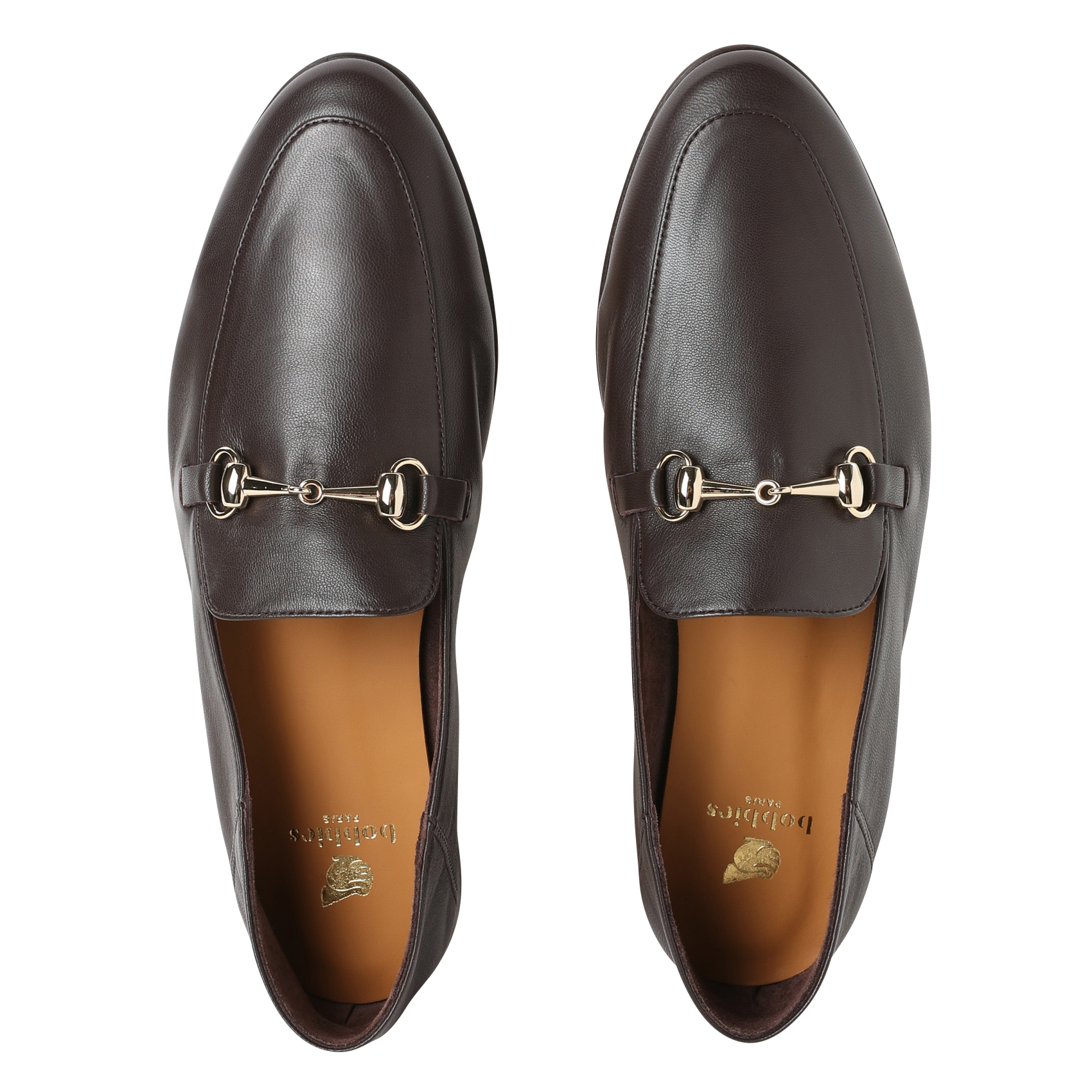 Ballerines en cuir BOBBIES Marron