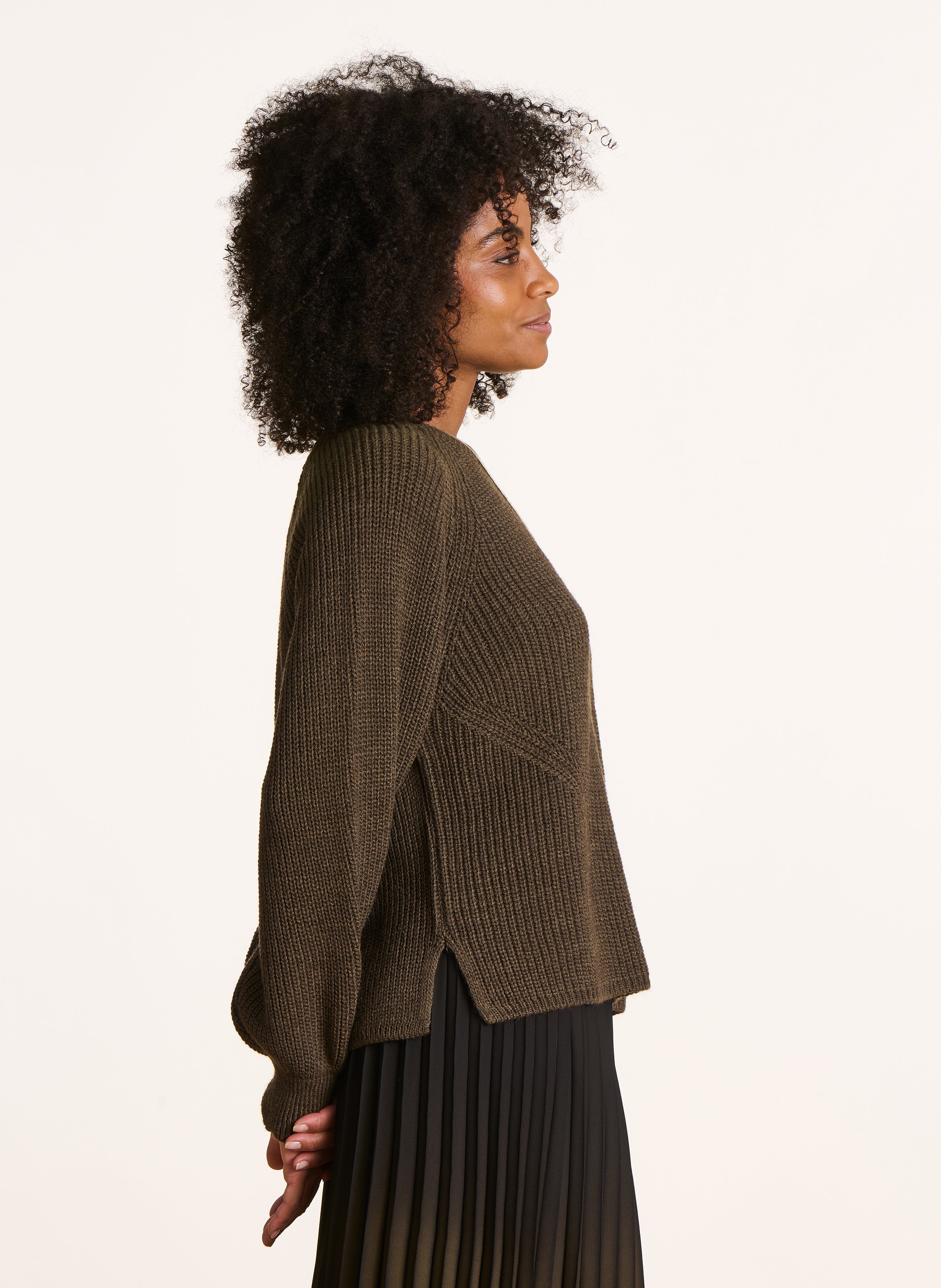 High-neck sweater LA FEE MARABOUTEE Green