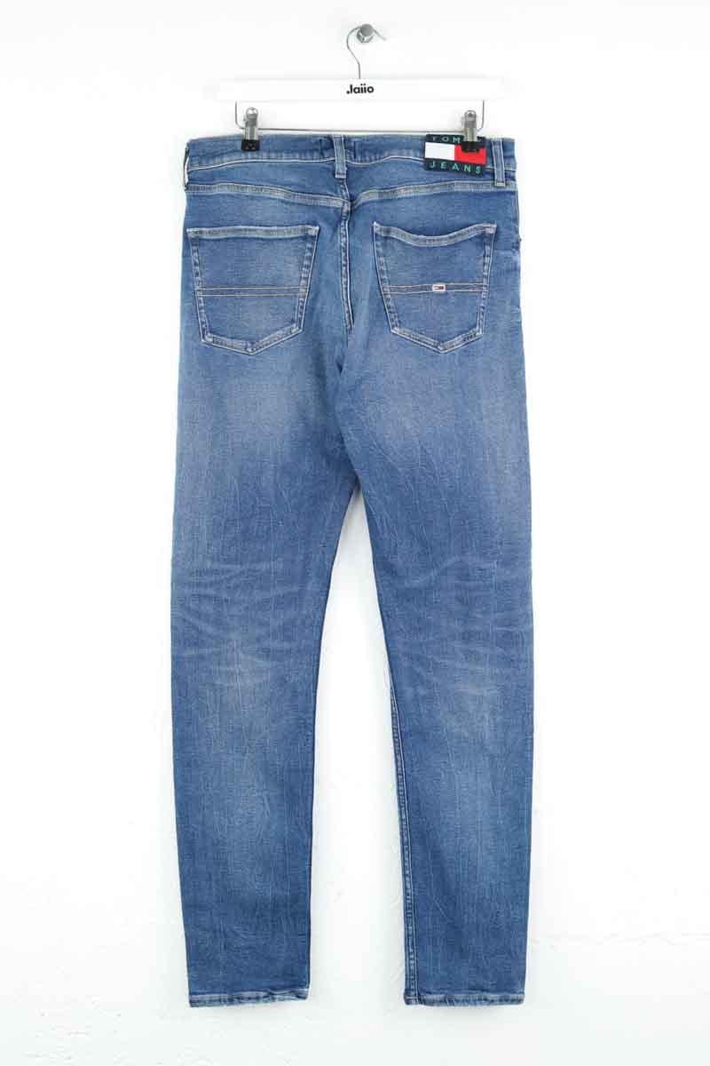 Cotton straight jeans TOMMY HILFIGER - SECONDE MAIN Blue