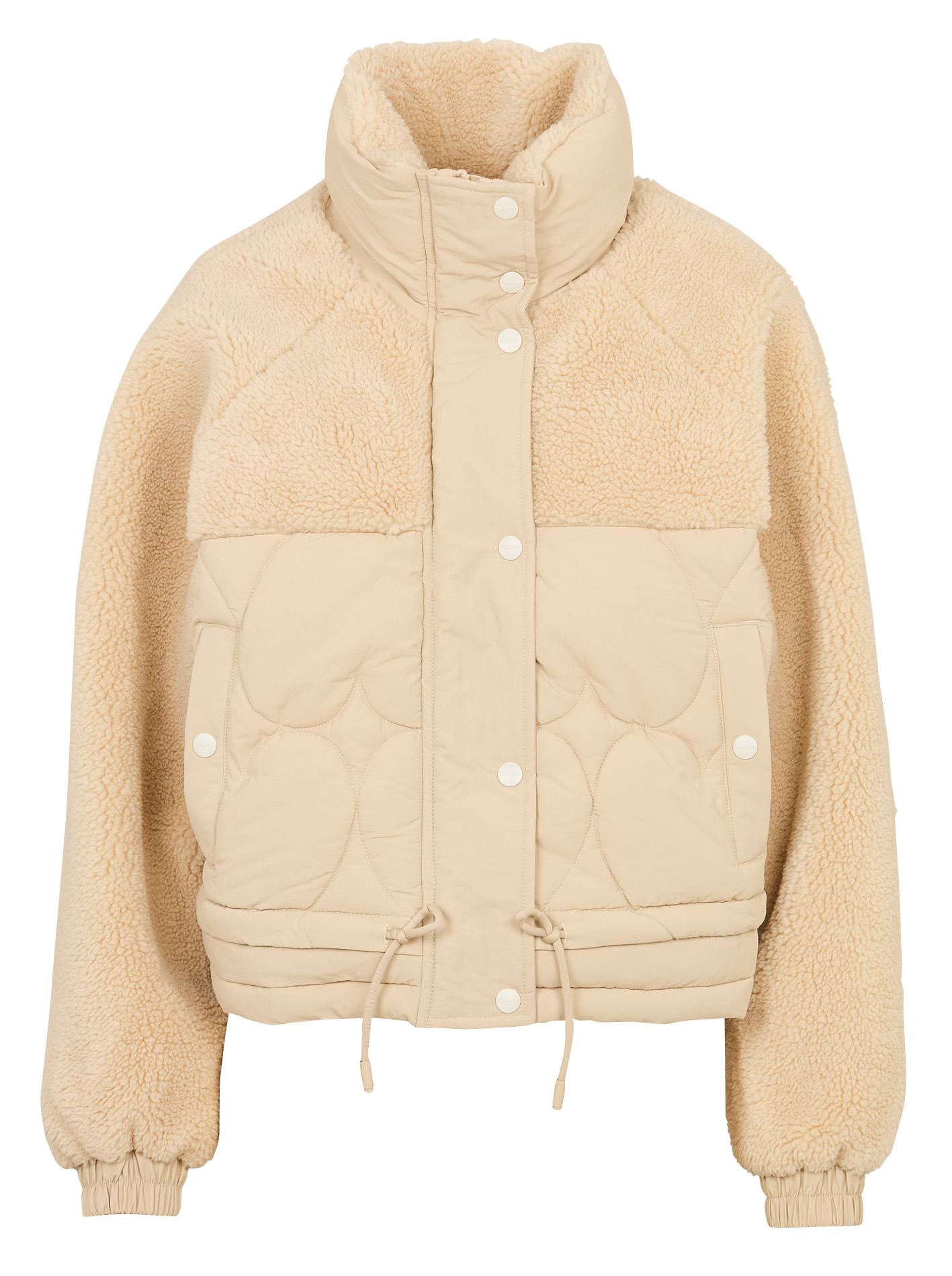 Gewatteerd jasje met opstaande kraag FABIENNE CHAPOT Beige