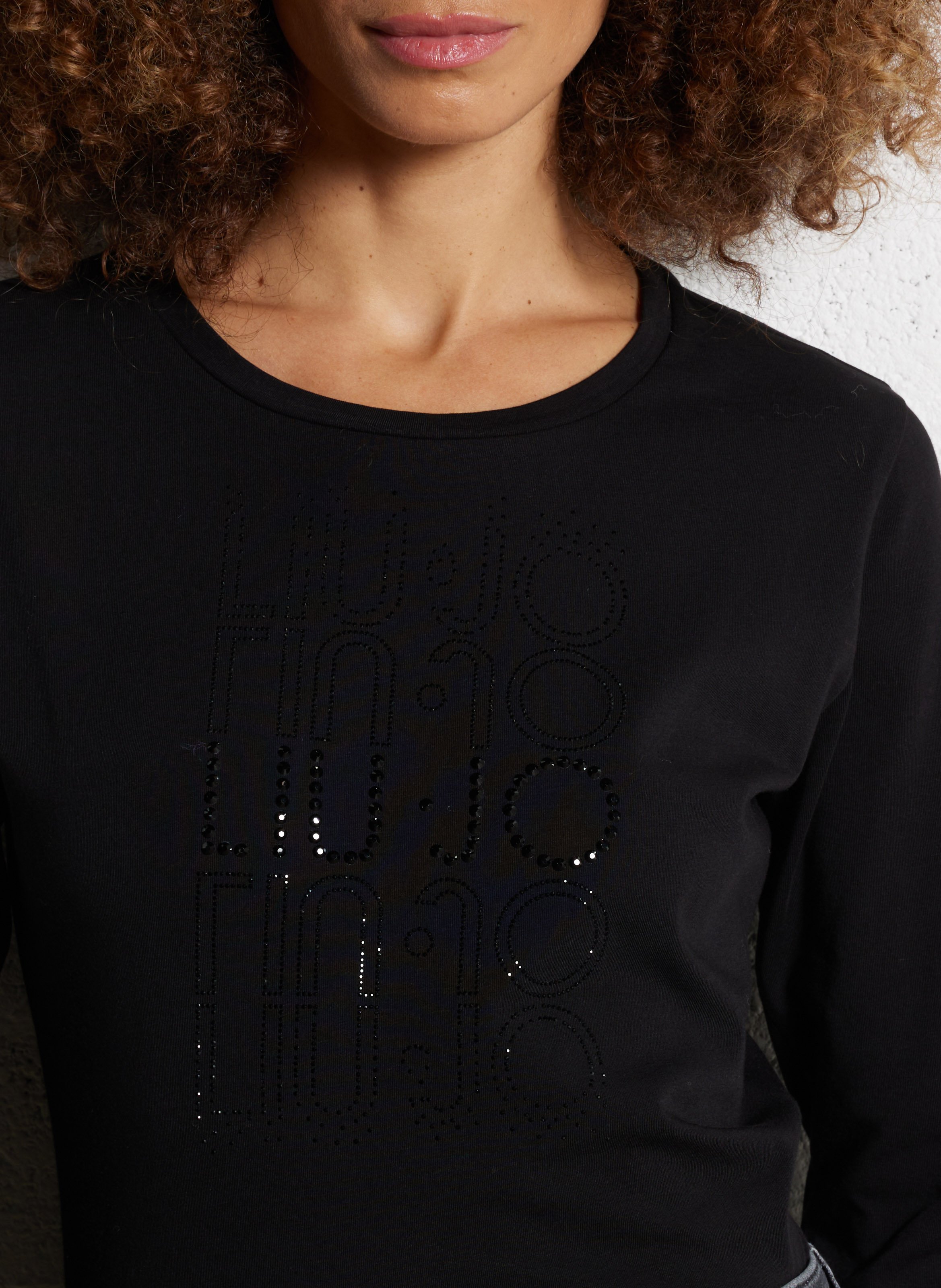 Jacksonville - T-Shirt mit Rundhalsausschnitt aus Baumwoll-Mix LIU JO Schwarz