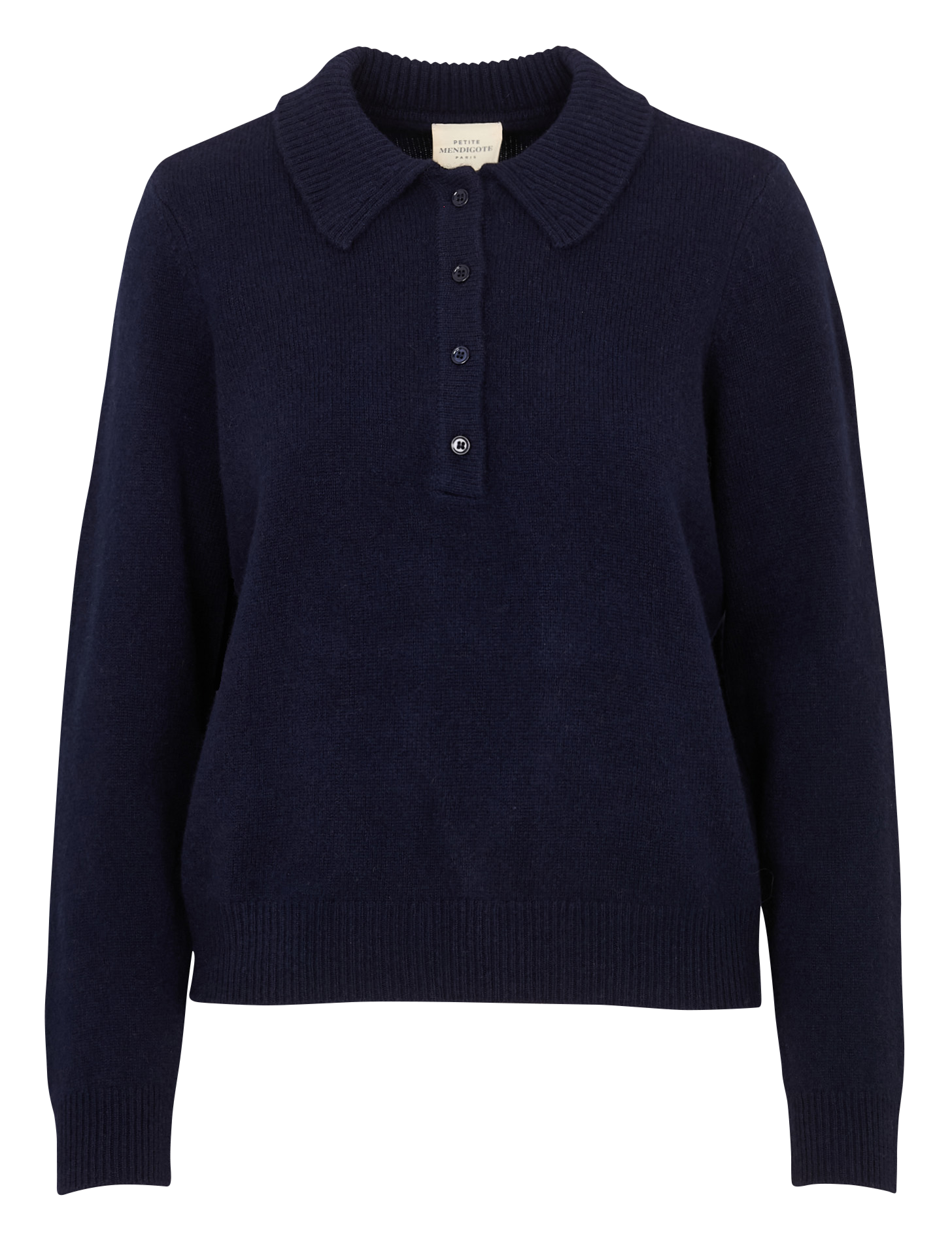 Oversized wool and cashmere polo neck sweater PETITE MENDIGOTE Blue