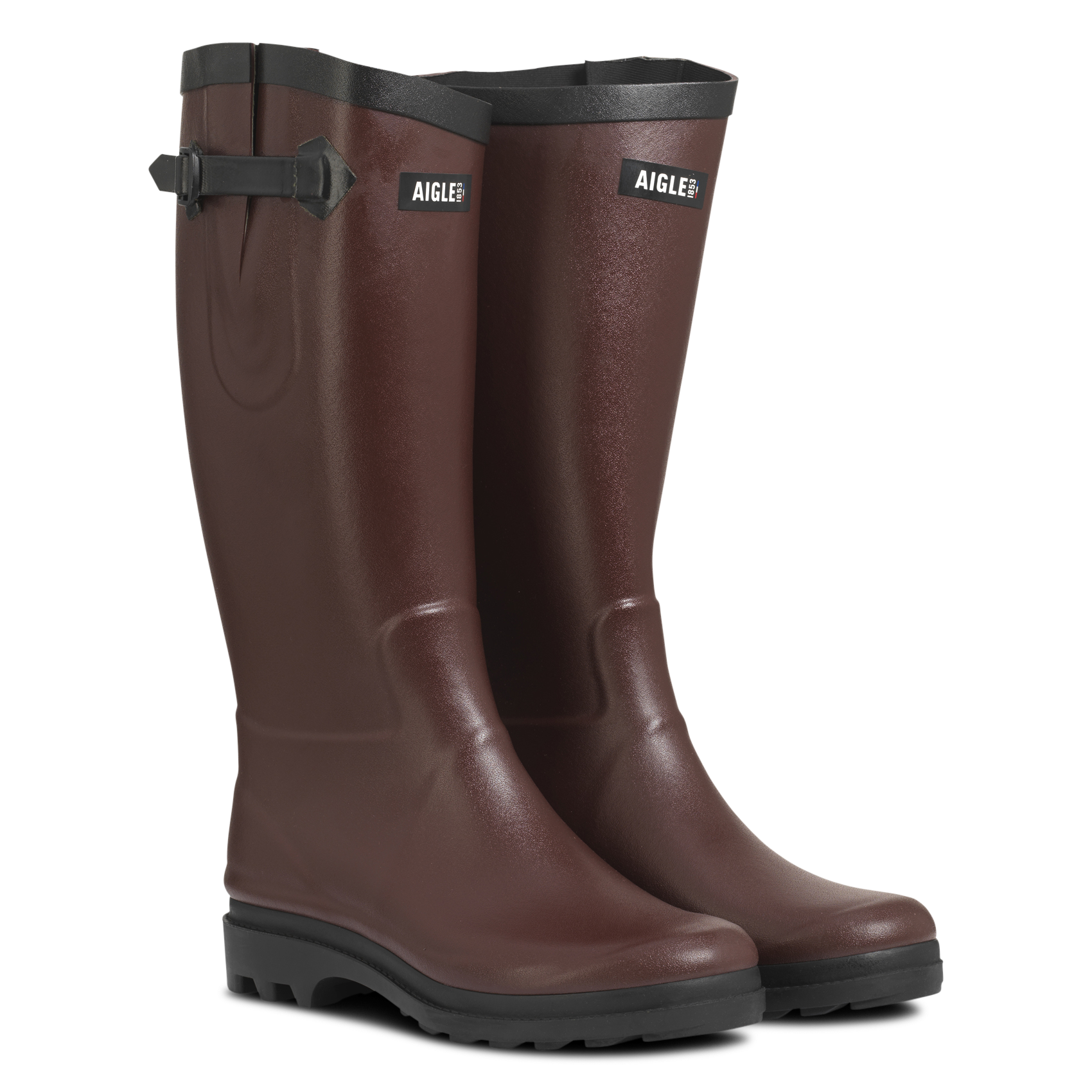 Rain boots AIGLE Brown
