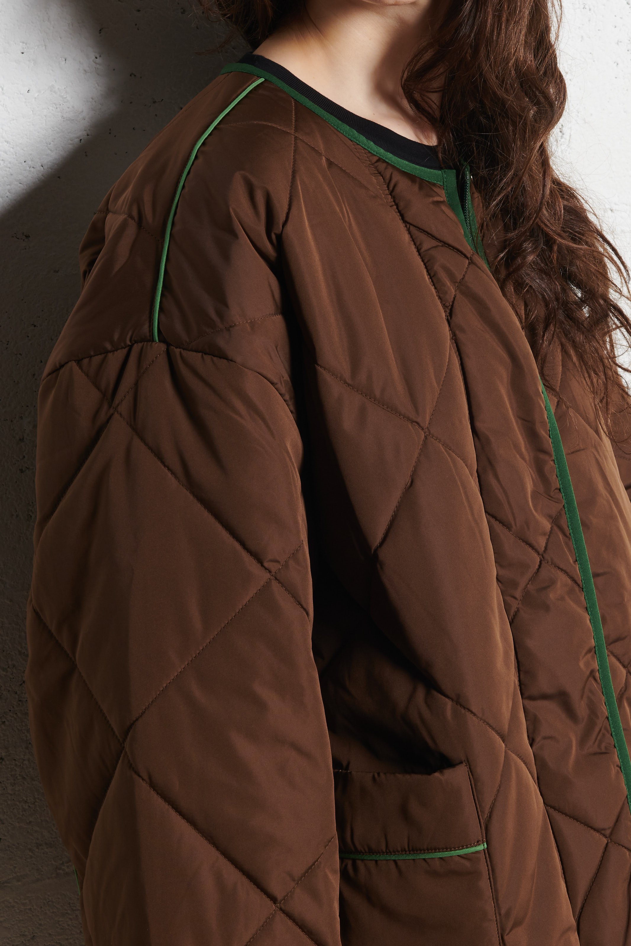 Oversize-Steppjacke AMERICAN VINTAGE Braun