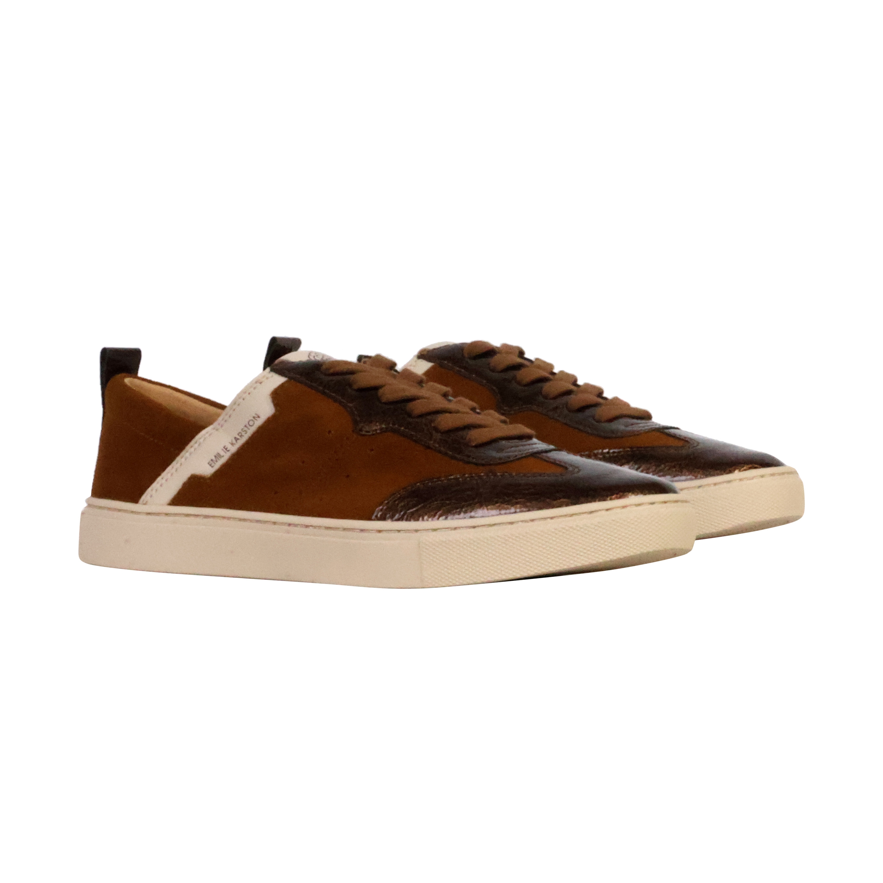 Low leather sneakers tais EMILIE KARSTON Brown