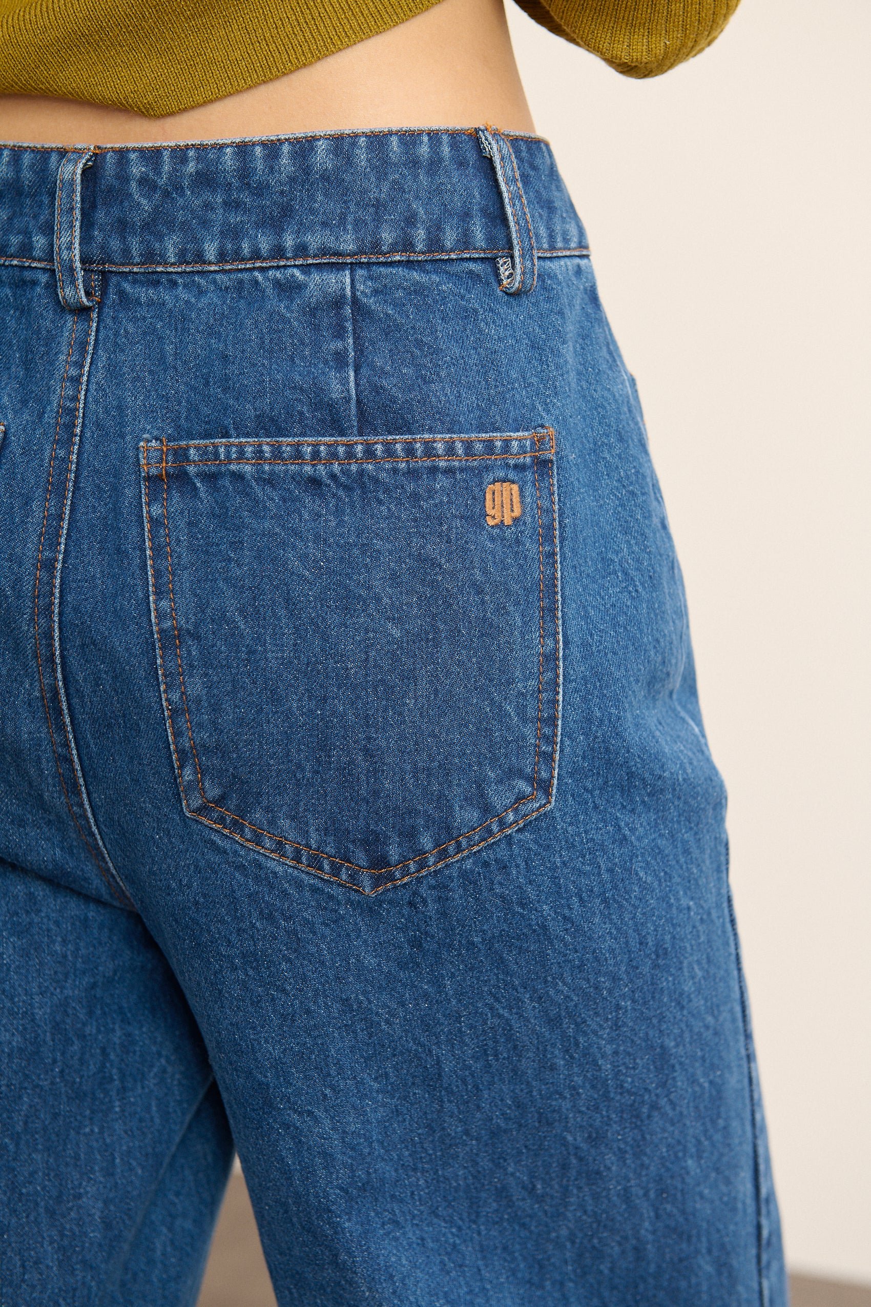 Eco-responsible high-rise wide-leg jeans GARANCE PARIS Blue