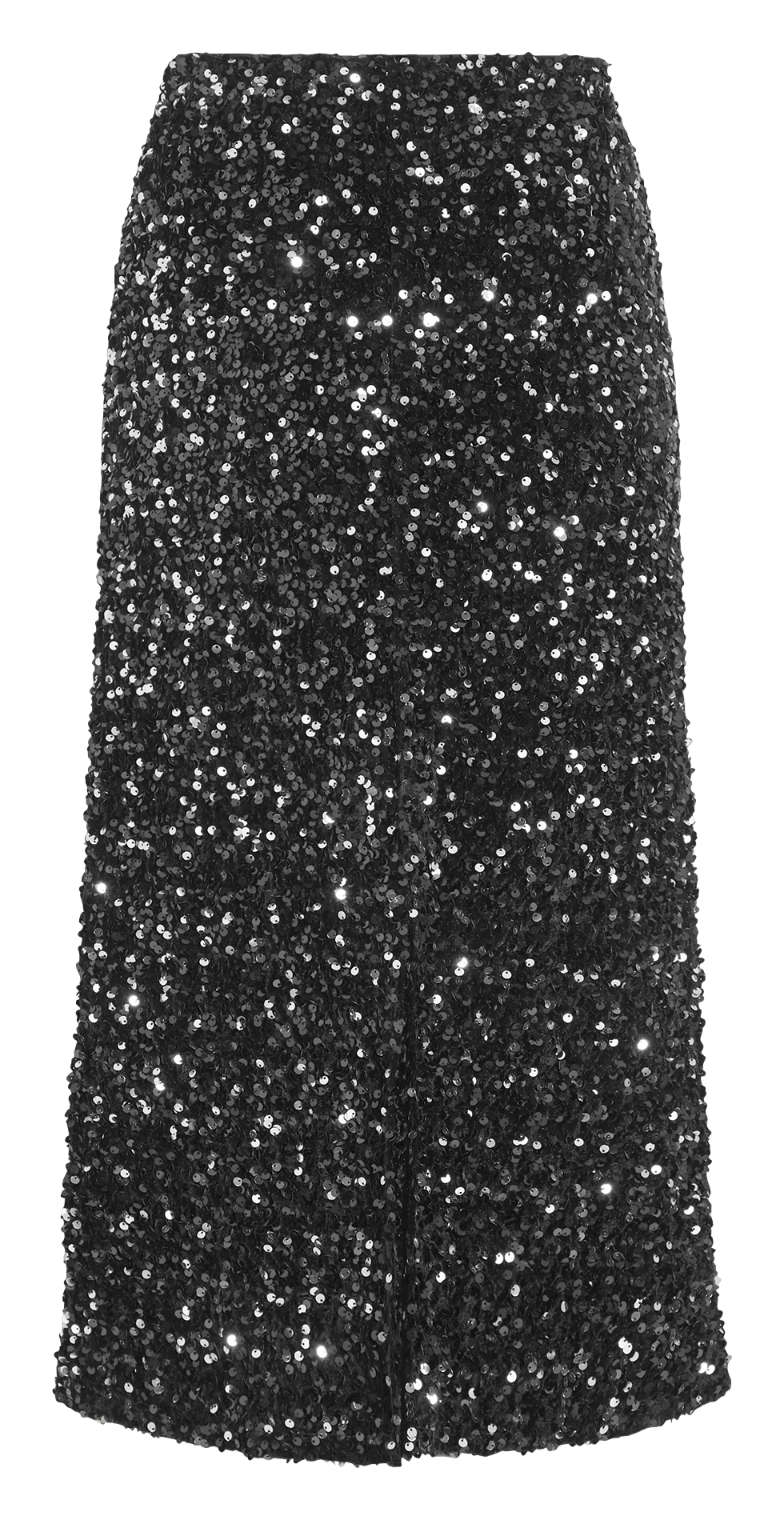 Lange rok met lovertjes VILA Zwart