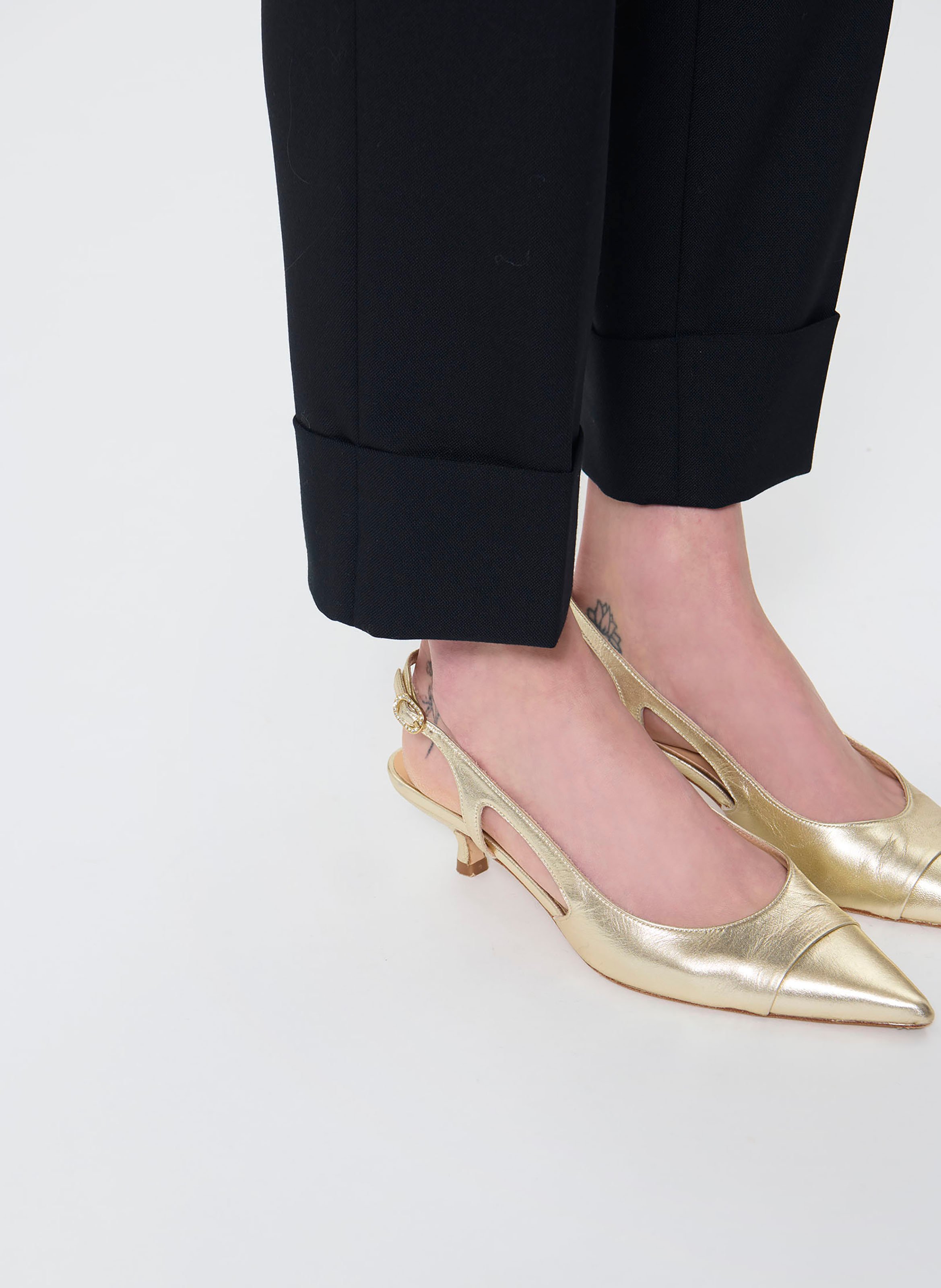 Straight tailored trousers in plain color TARA JARMON Blue