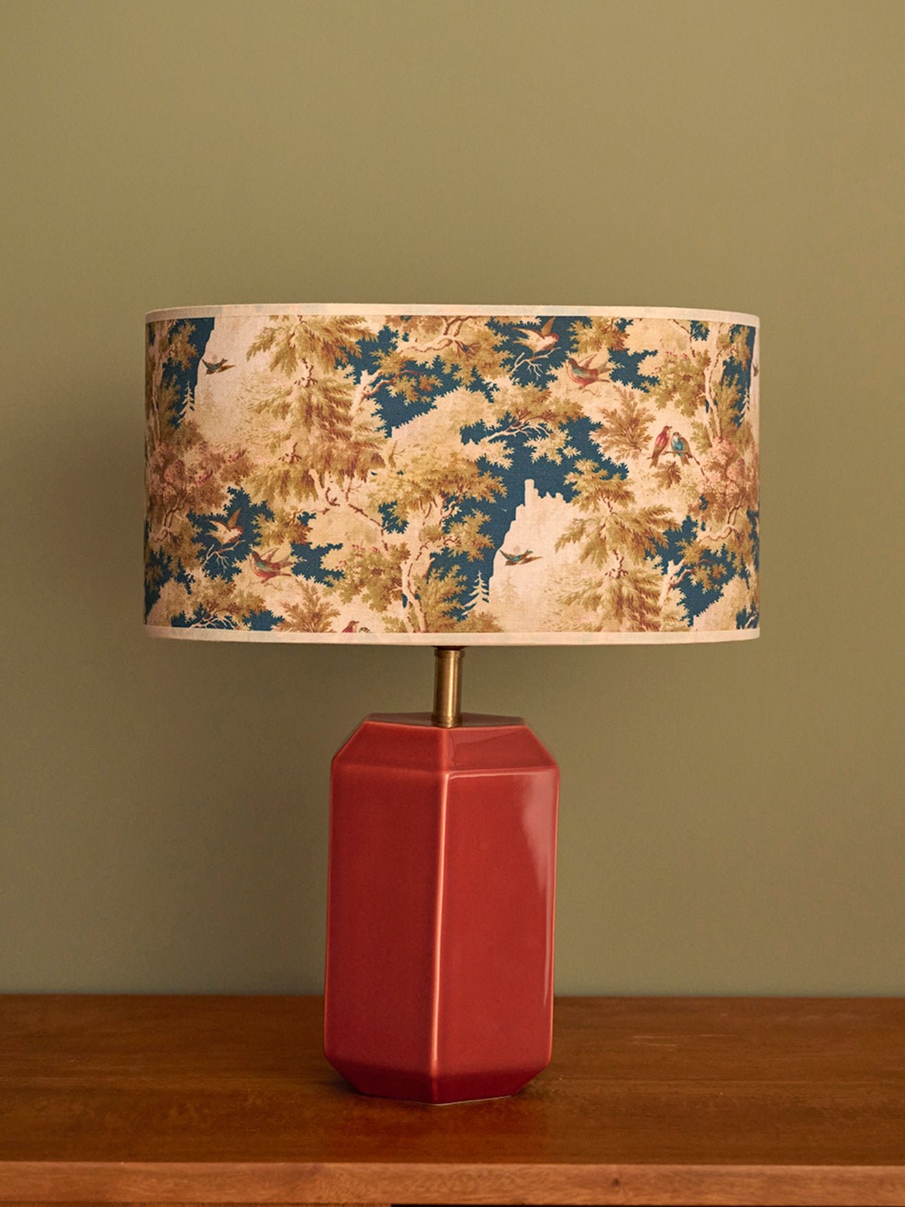 Ceramic table lamp base - small size victory model CYRILLUS Orange