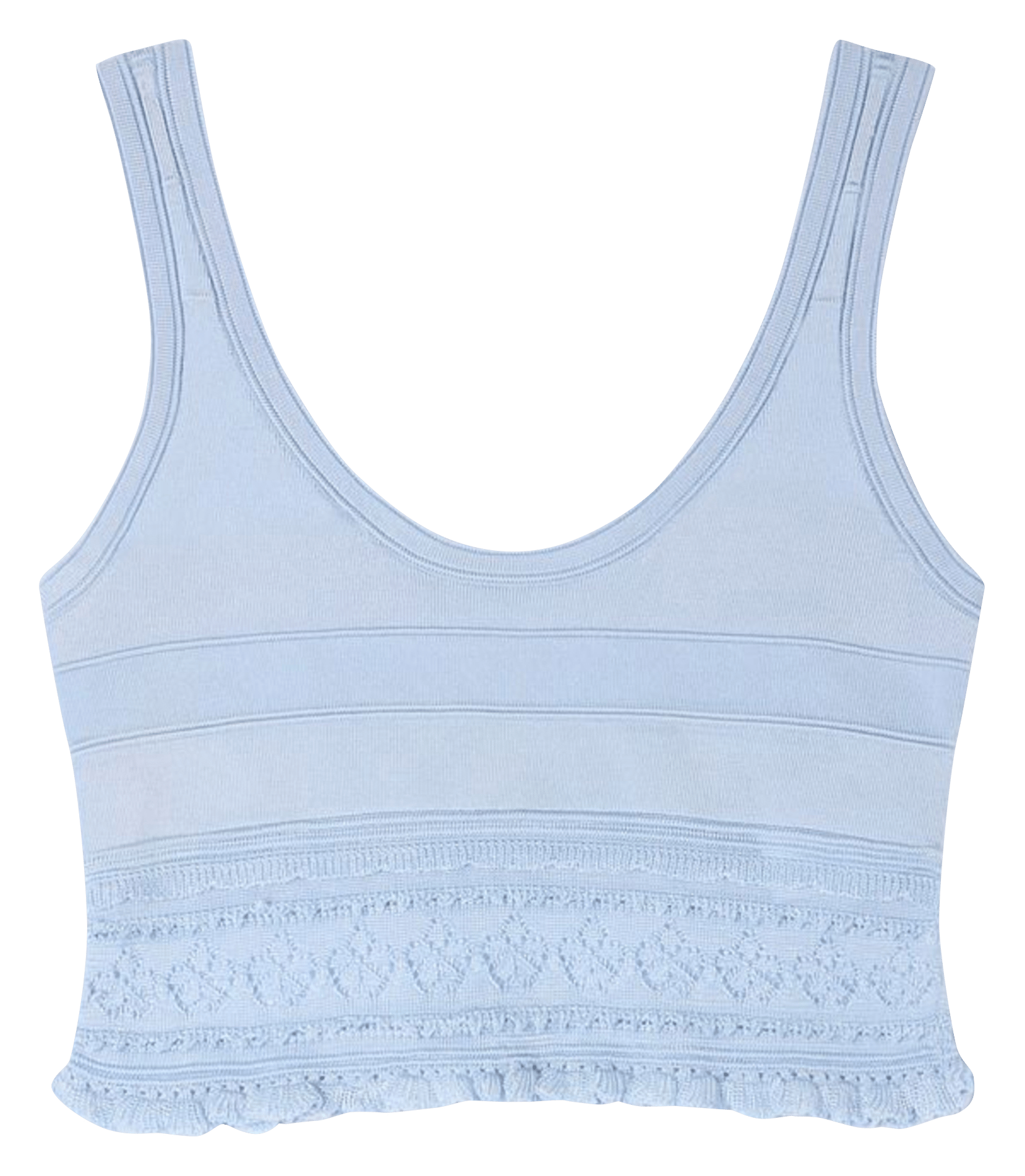 Korte top van tricot SANDRO Blauw