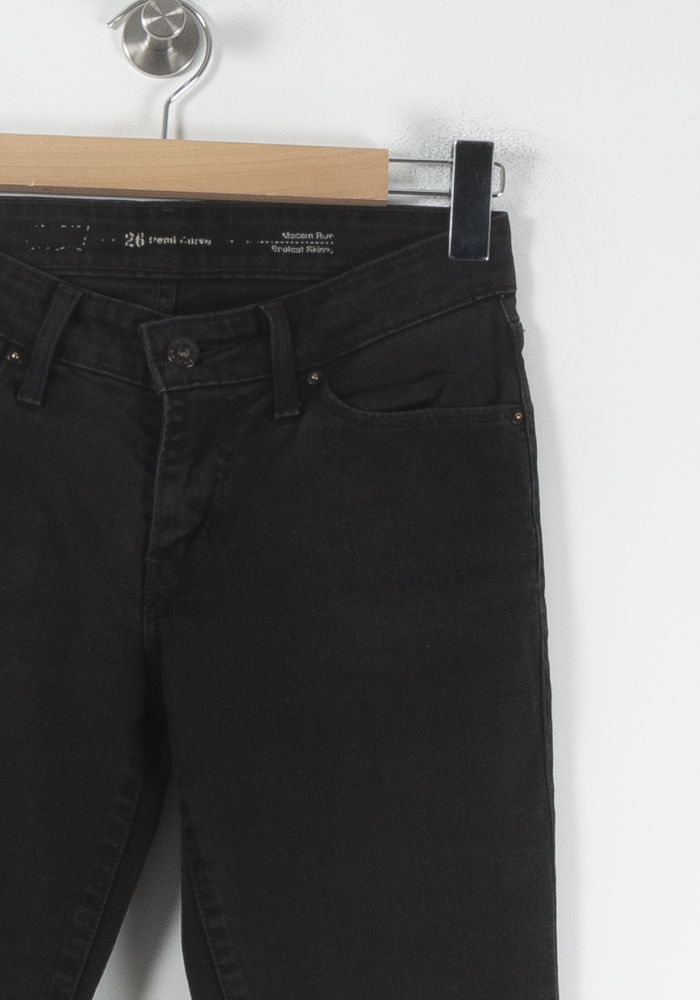 Cropped slim jeans with studs LEVI'S - Seconde main Black