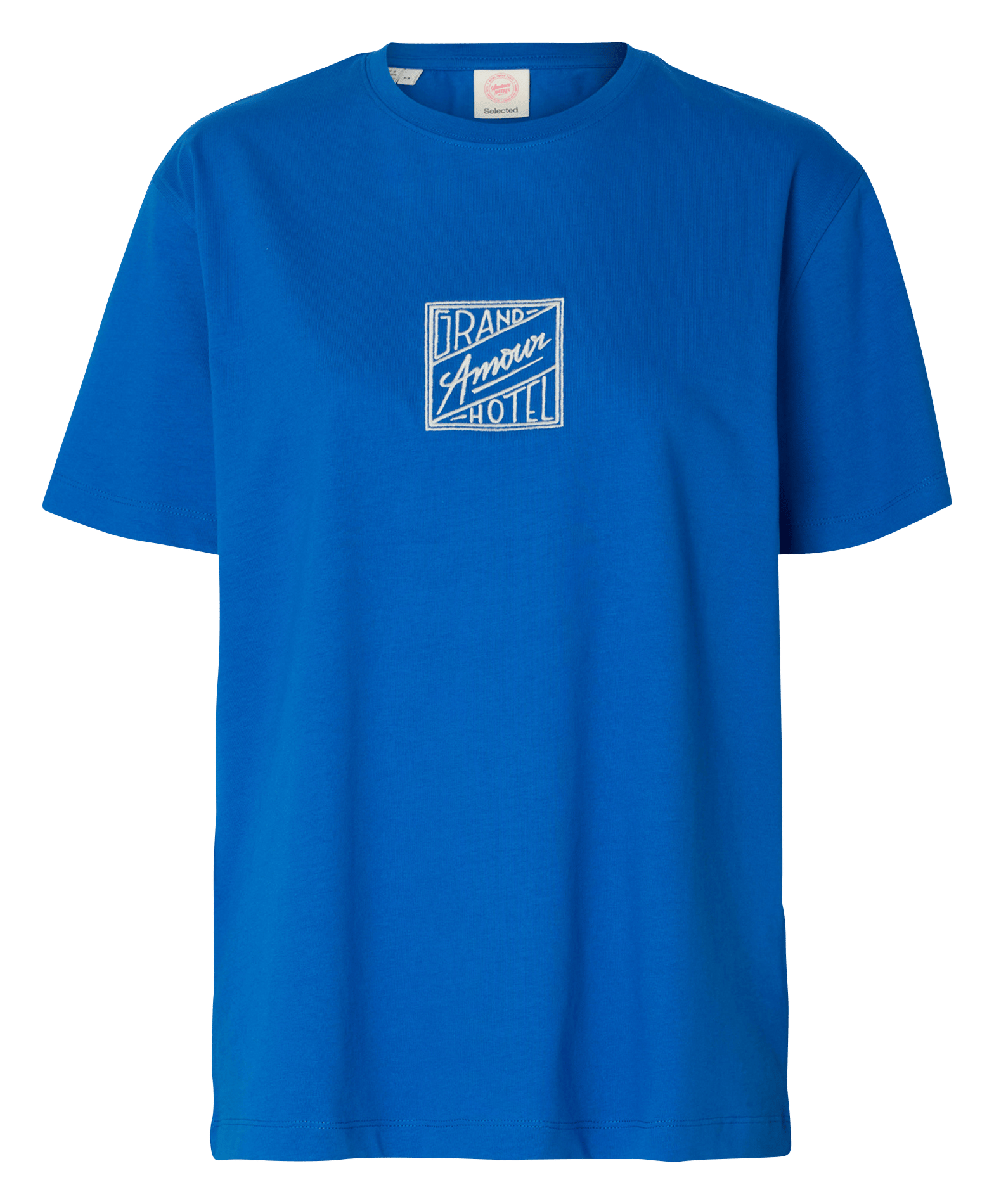 Round-neck organic cotton T-shirt SELECTED