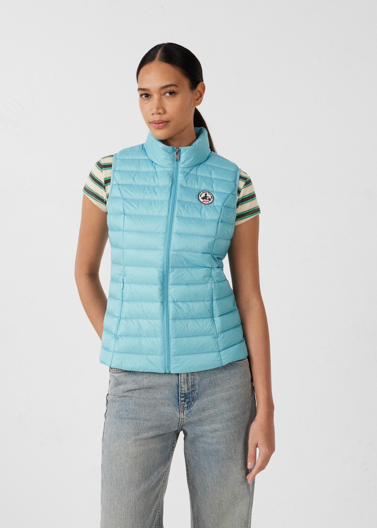 Sleeveless lightweight down vest seda JOTT Blue