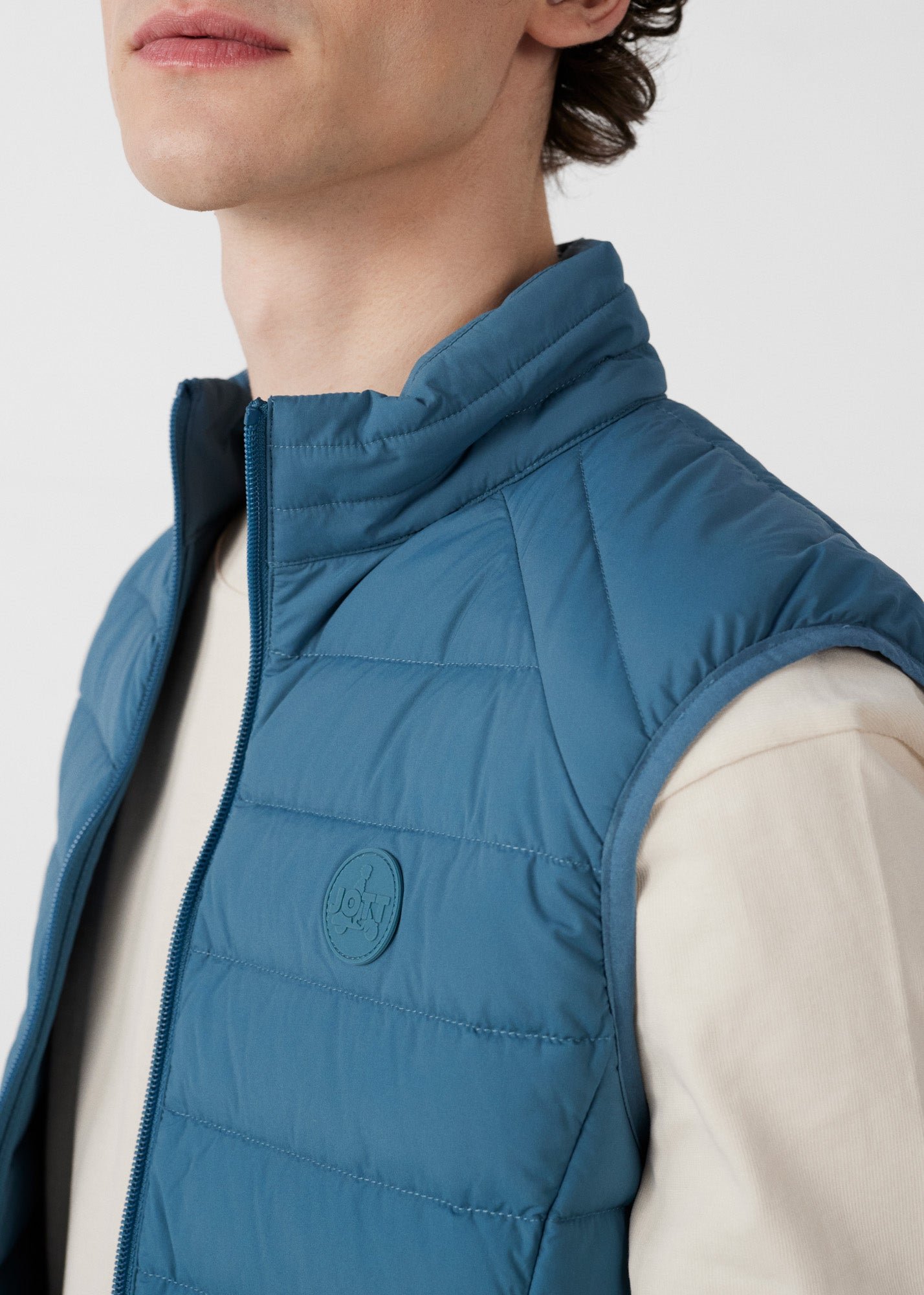 Stretch sleeveless puffer jacket Arafo JOTT Blue