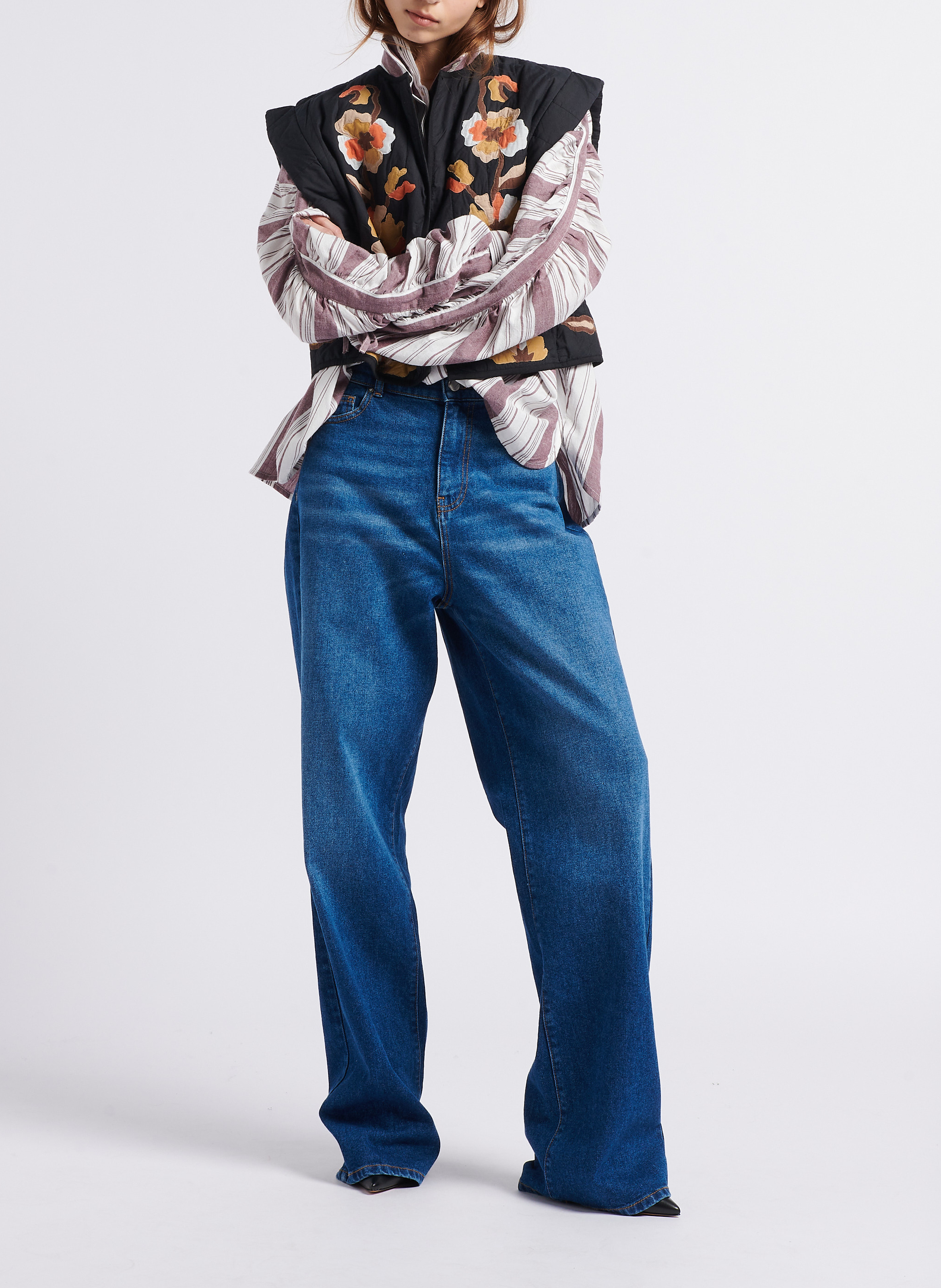 Kurzer Bolero aus gesteppter Baumwolle V DE VINSTER Schwarz