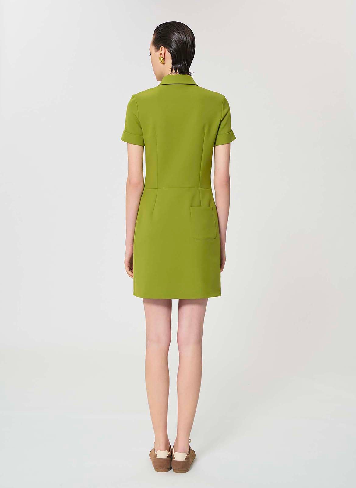 Robe courte col classique TARA JARMON Vert