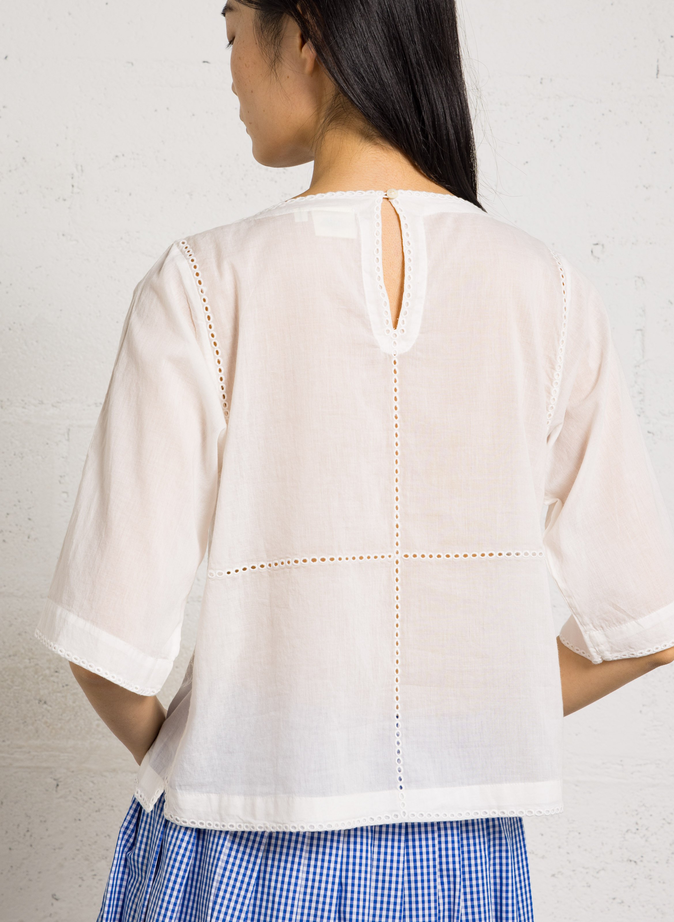 Cotton boat neck top HARTFORD Multicolored