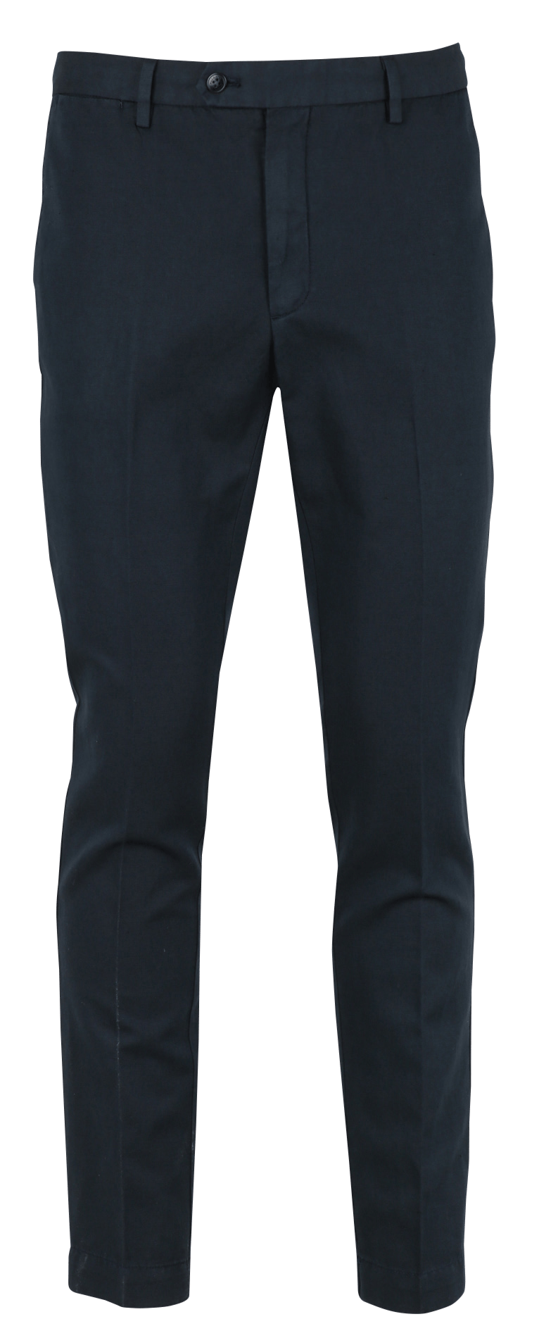 Pantalon carotte en lin et laine HACKETT Bleu
