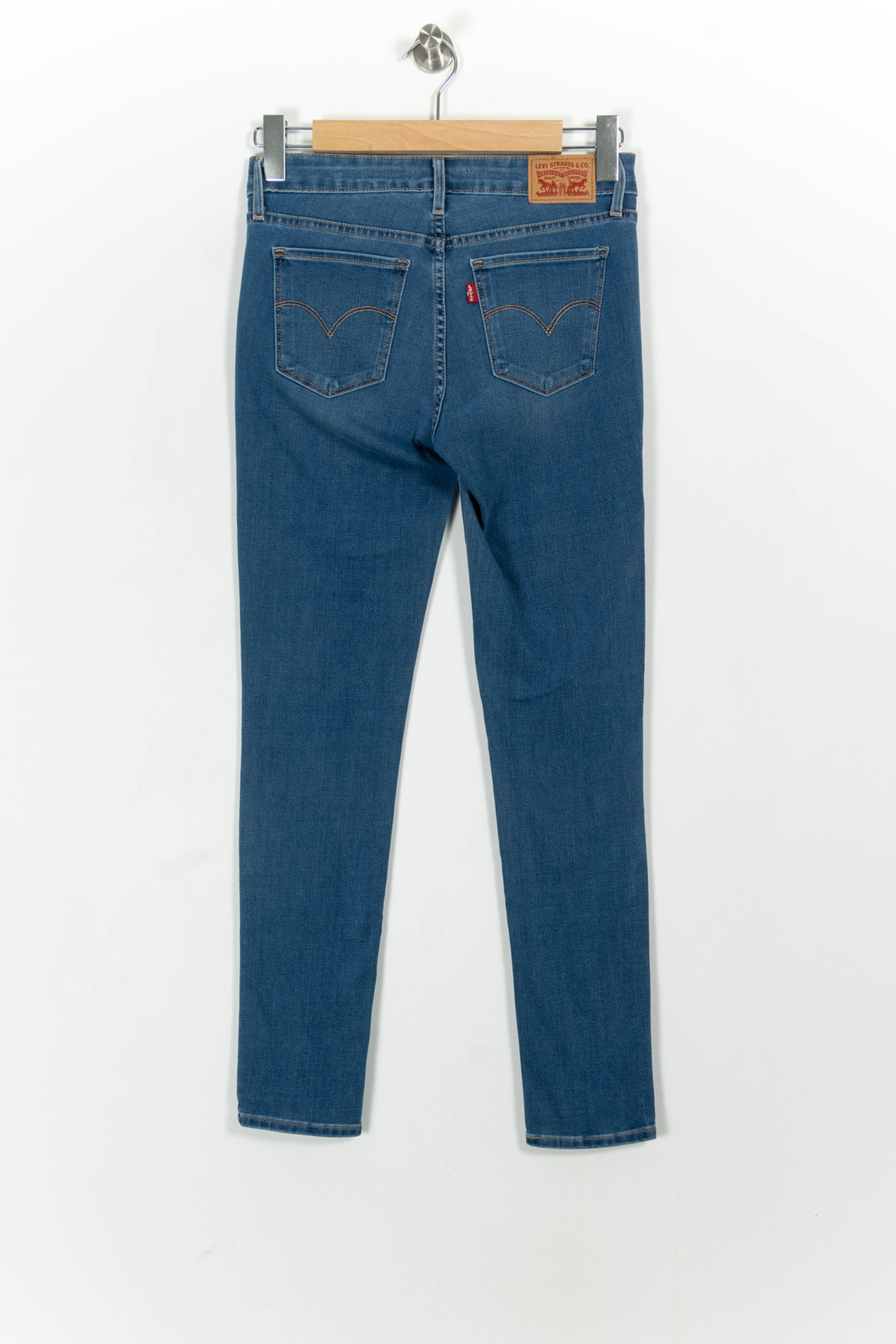 Cropped slim jeans with studs LEVI'S - Seconde main Blue