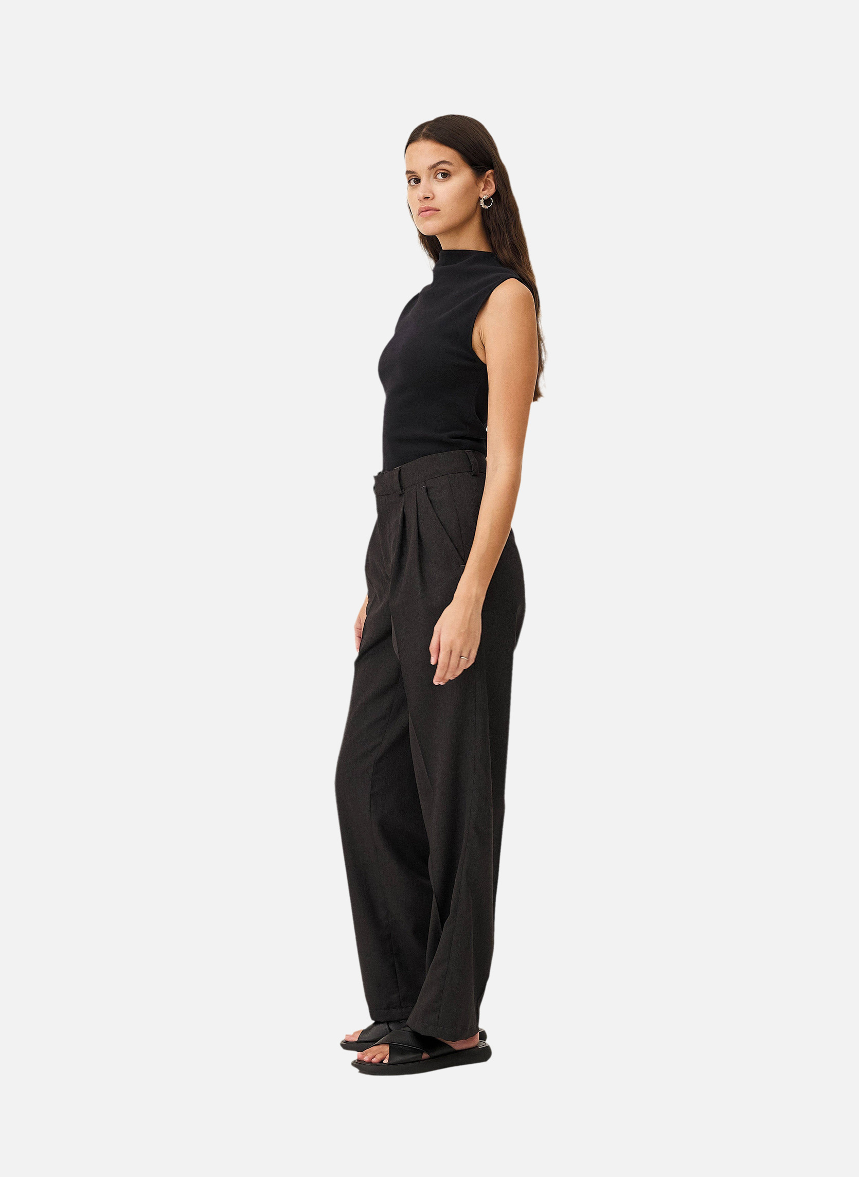 Casual top ELBA BLACK Noyoco Black