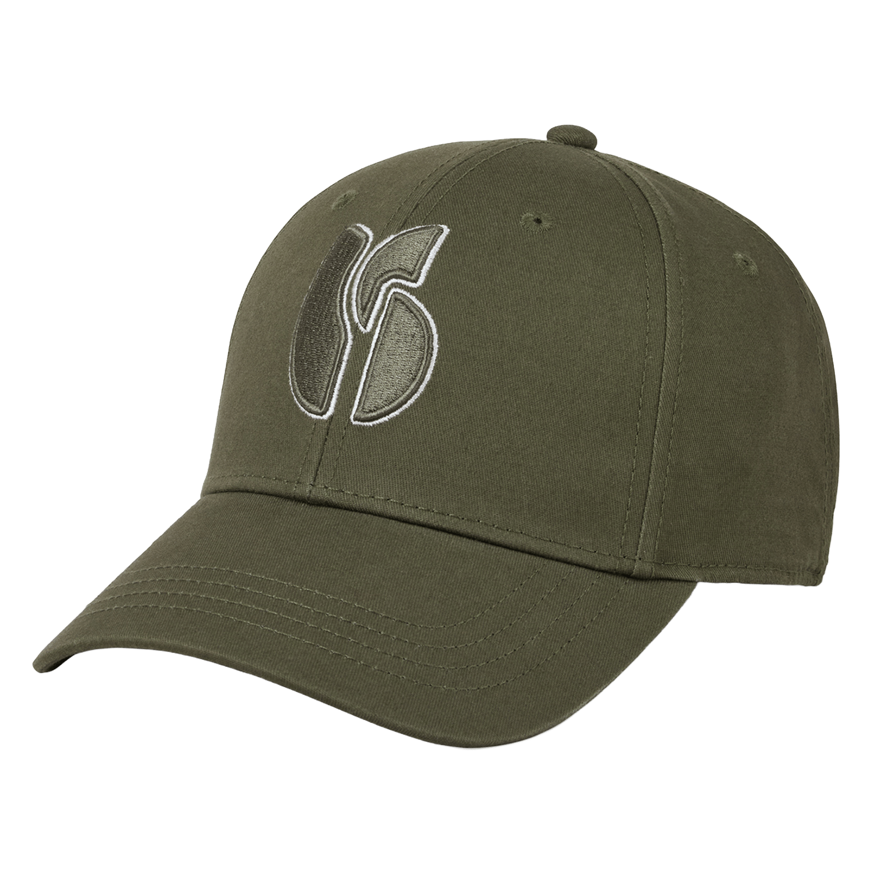 Baumwollkappe mit gesticktem Logo BA&SH Khaki