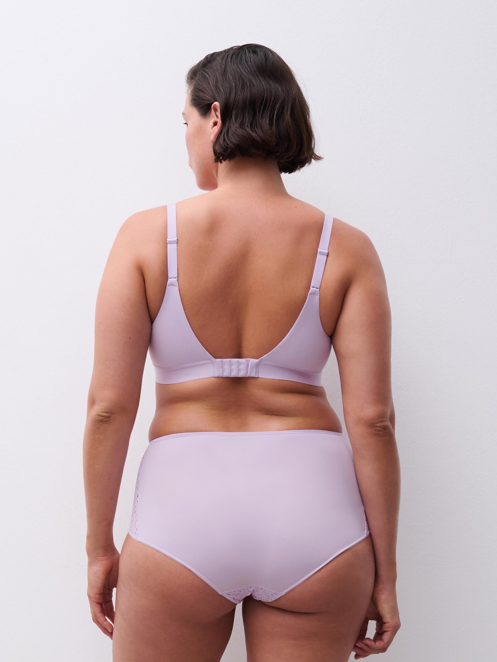 High-waisted lace panties CHANTELLE Purple