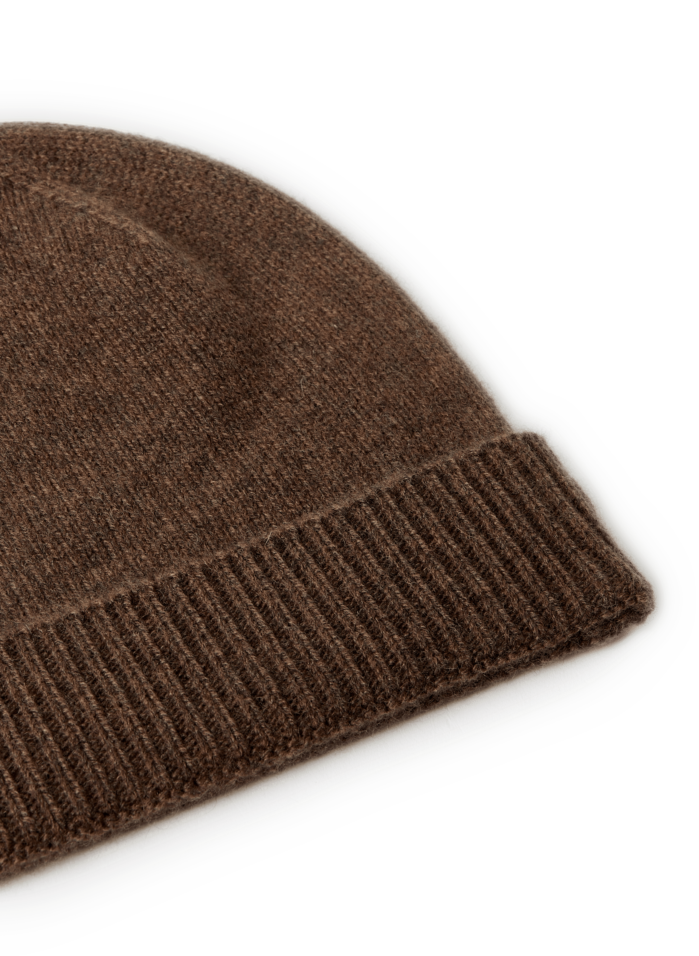 Ribbed-knit cashmere hat AU PRINTEMPS PARIS Brown