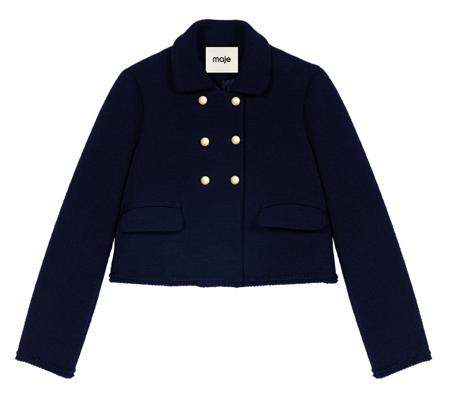 Veste cintrée col classique MAJE Bleu