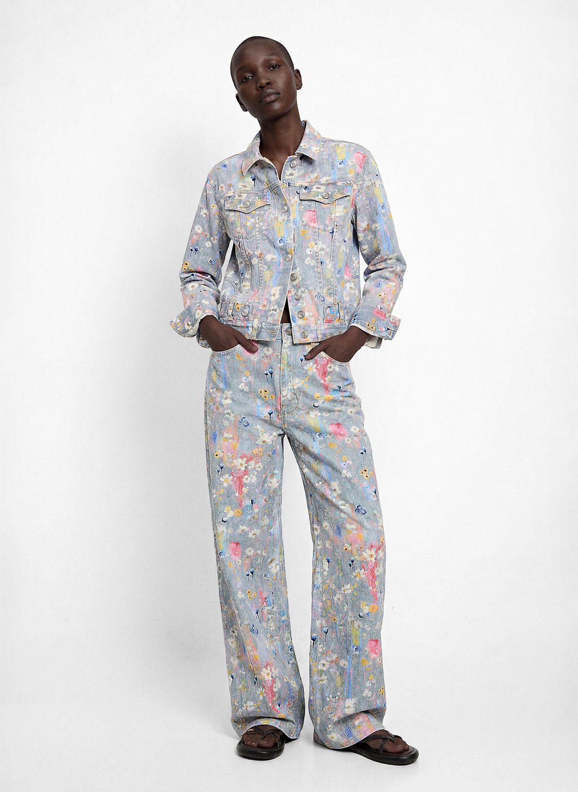 Veste col classique en coton mélangé DESIGUAL Schwarz