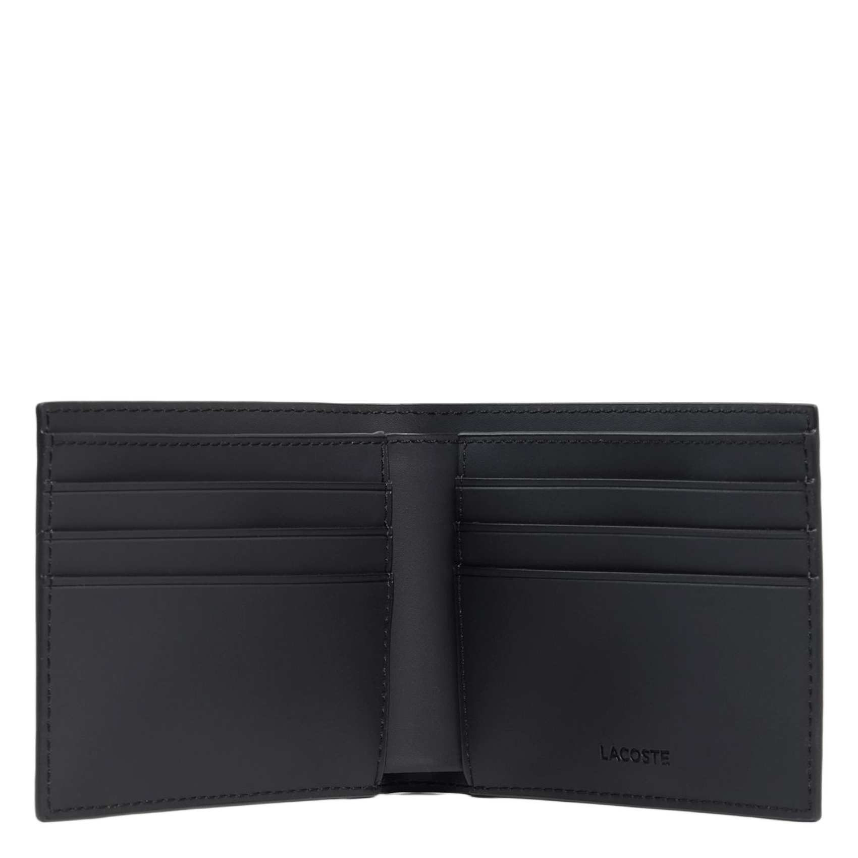 Portefeuille avec imprimé monogramme  LACOSTE Noir