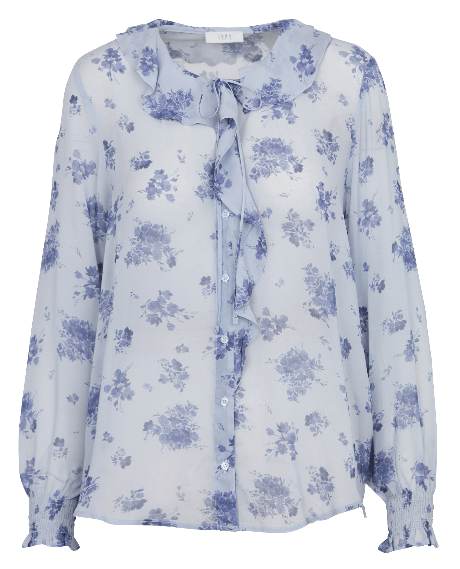 Punktebluse IKKS Blau