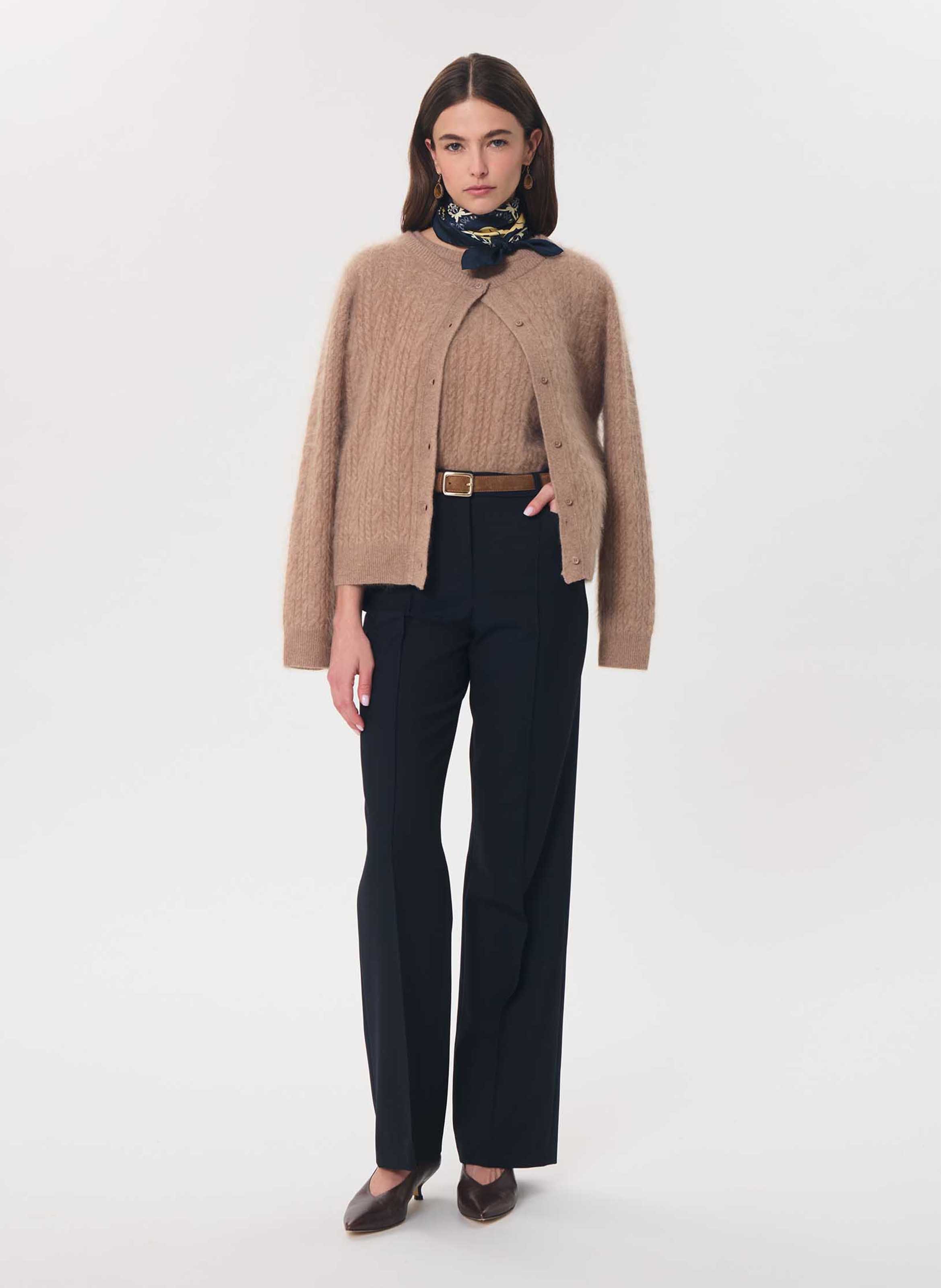 Pantalon tailleur flare uni | Bleu TARA JARMON Femme